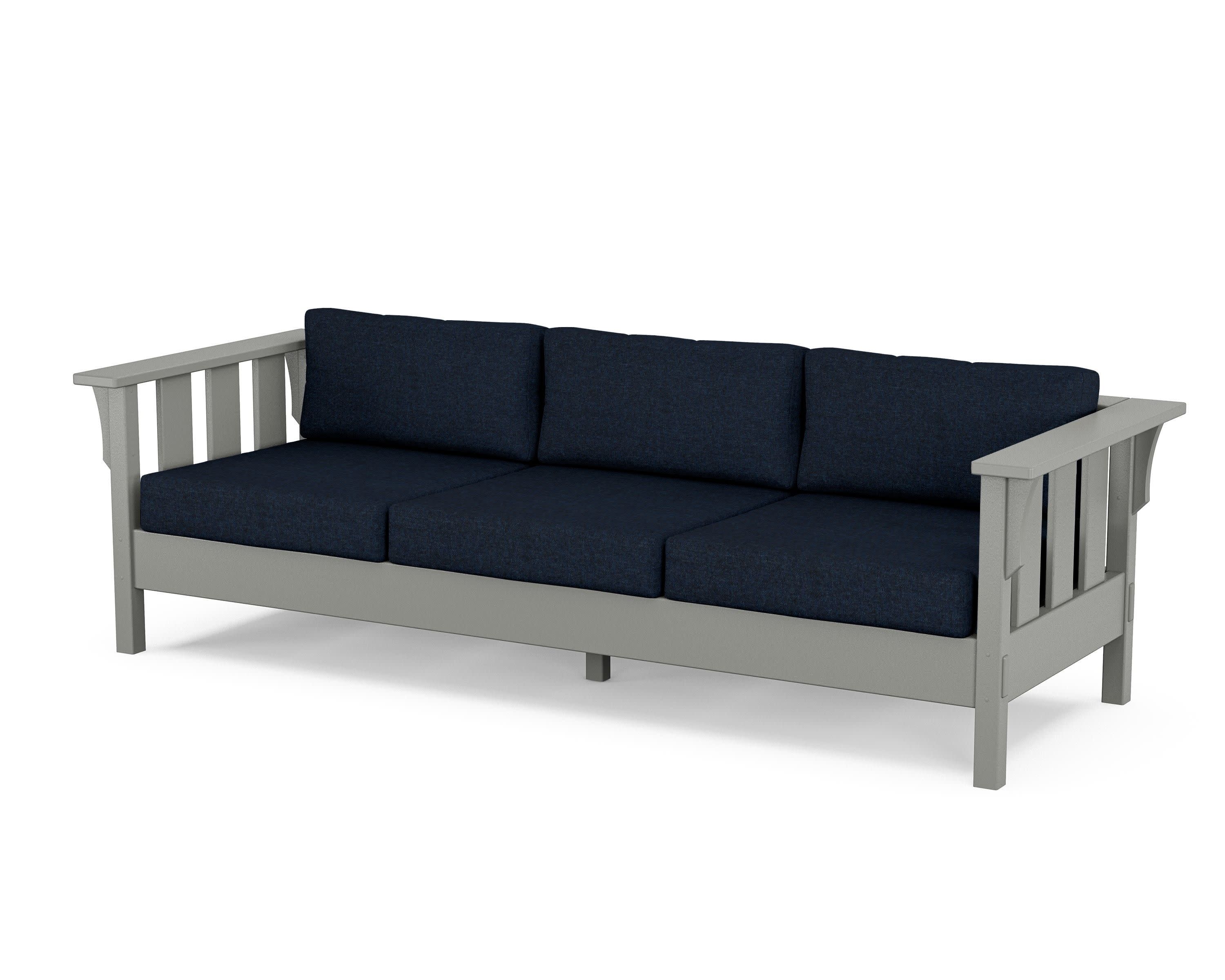 Acadia Deep Seating Sofa in Slate Grey / Marine Indigo