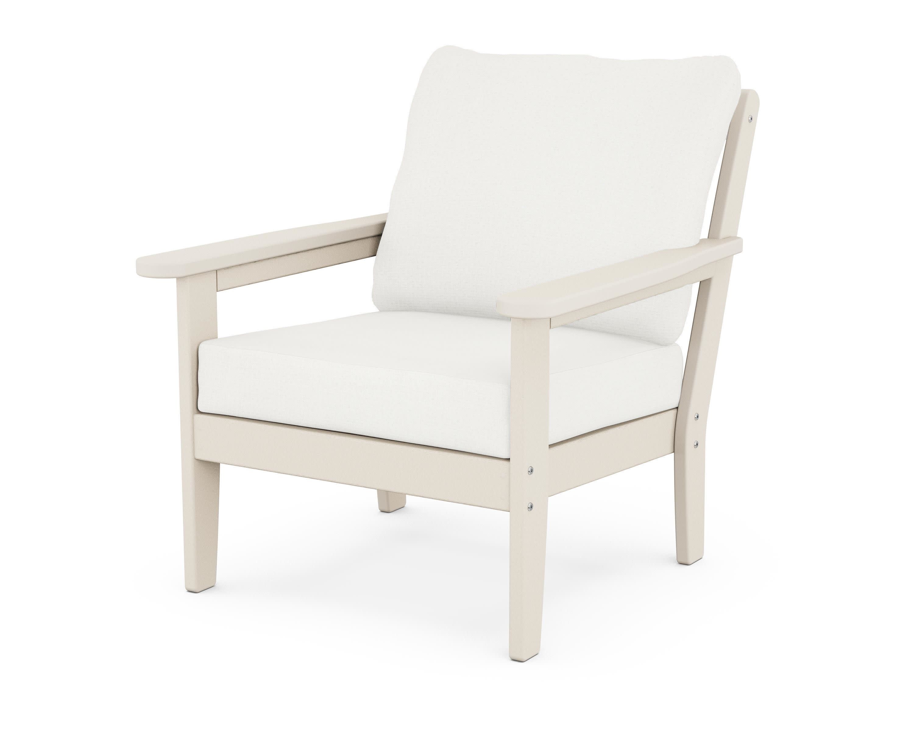 Cottage Deep Seating Chair in Sand / Natural Linen