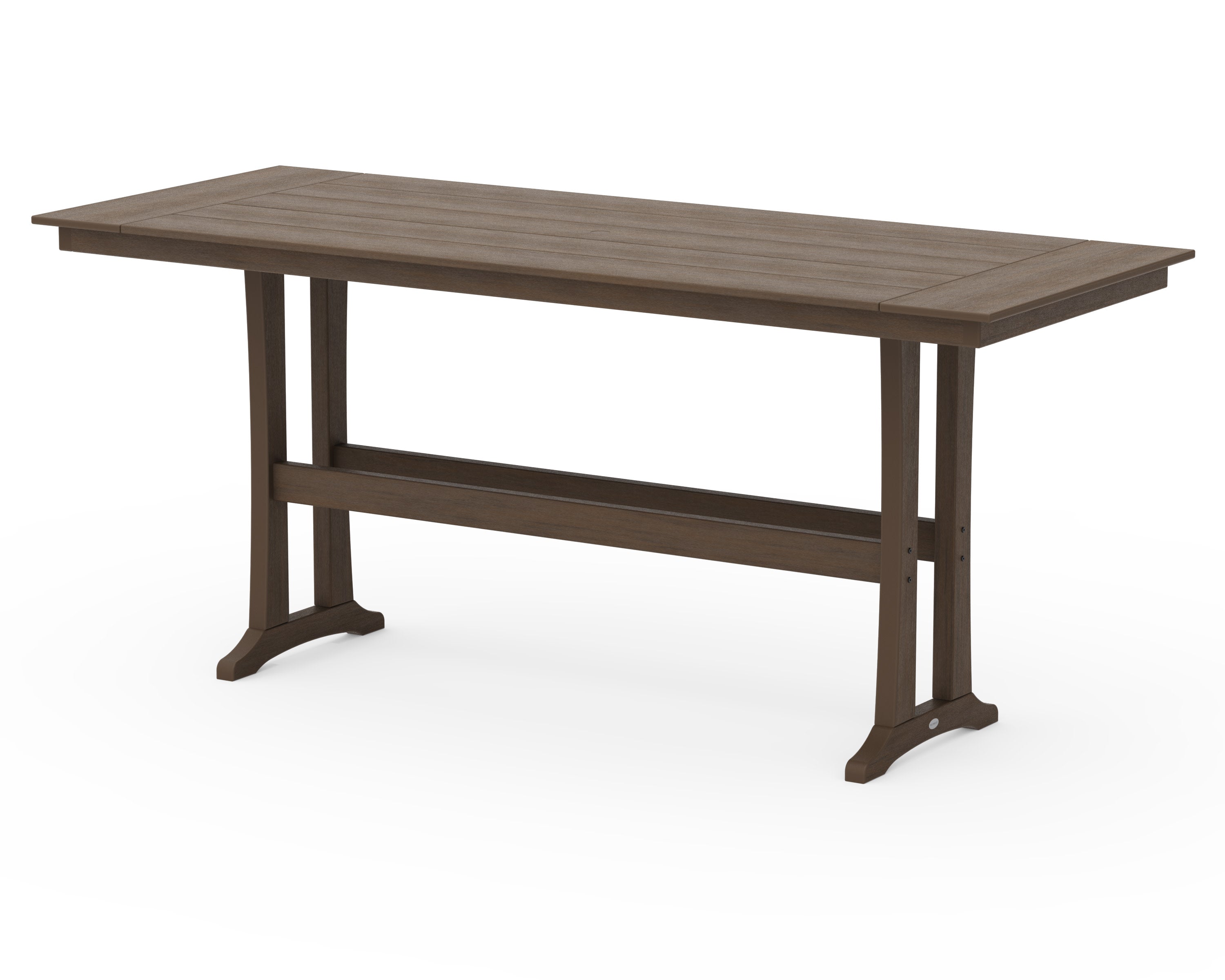 Farmhouse Trestle 38" x 96" Bar Table in Kona