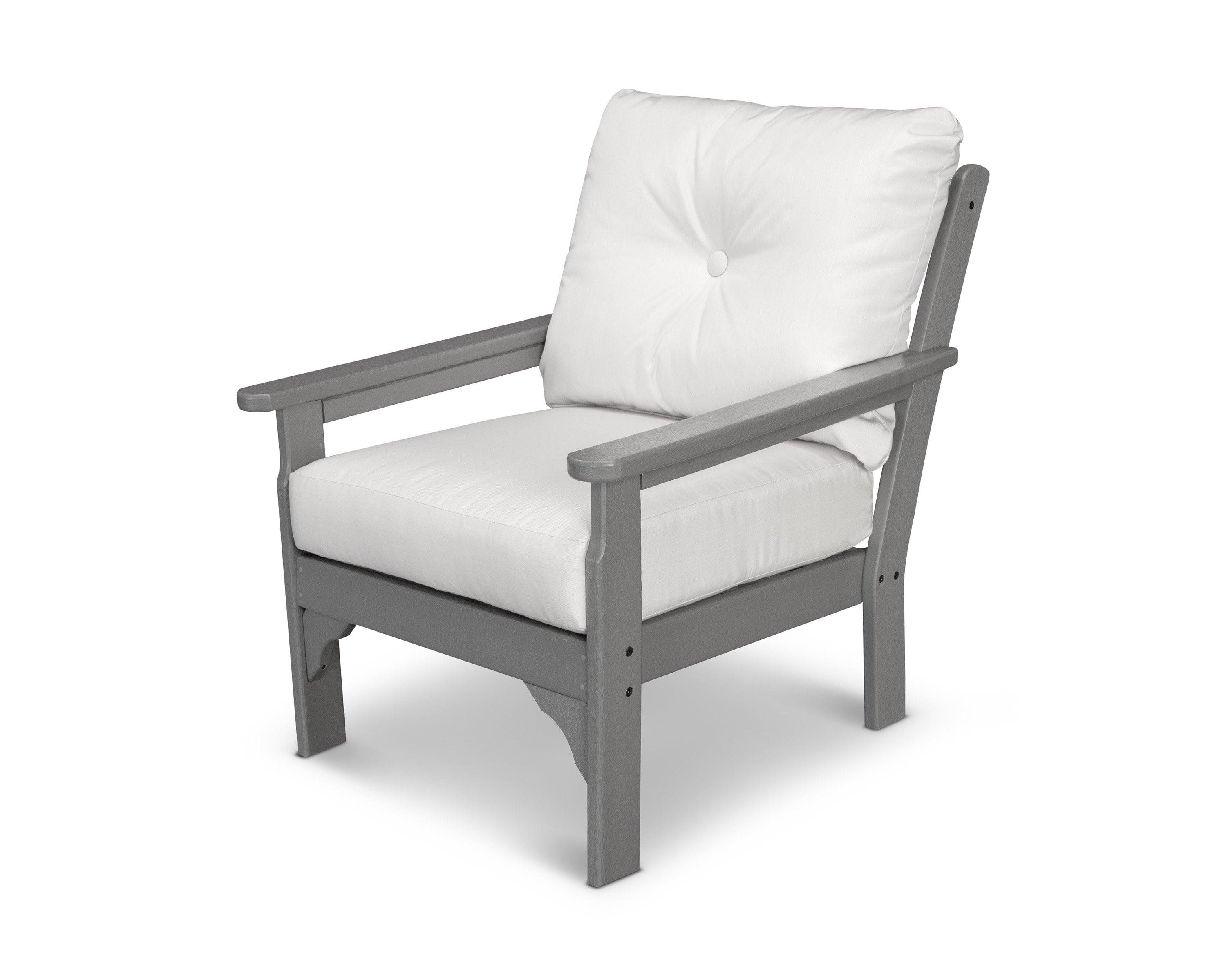 Vineyard Deep Seating Chair in Slate Grey / Natural