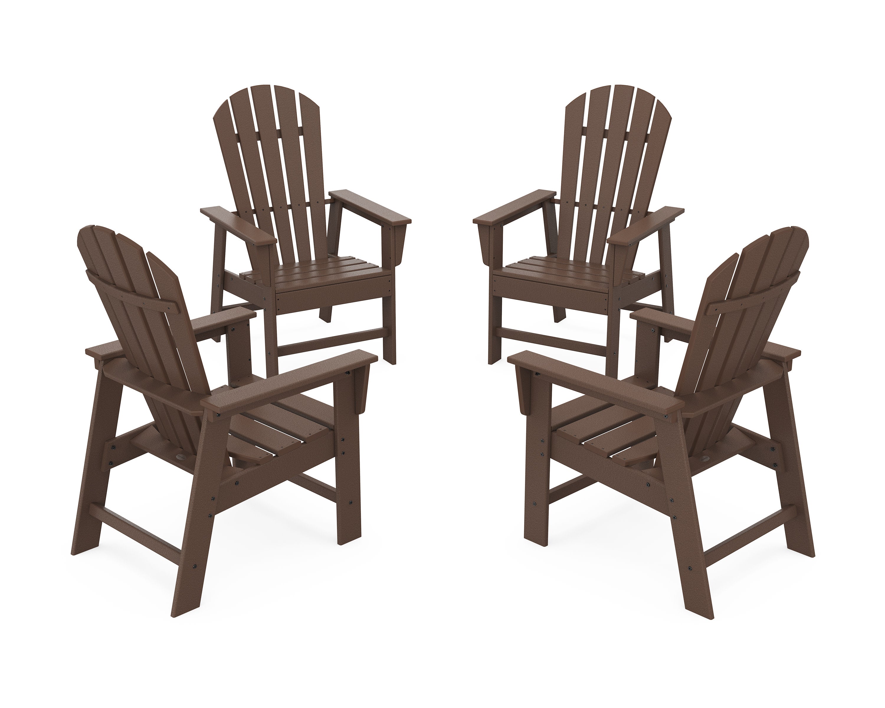 4-Piece South Beach Casual Chair Conversation Set in Mahogany