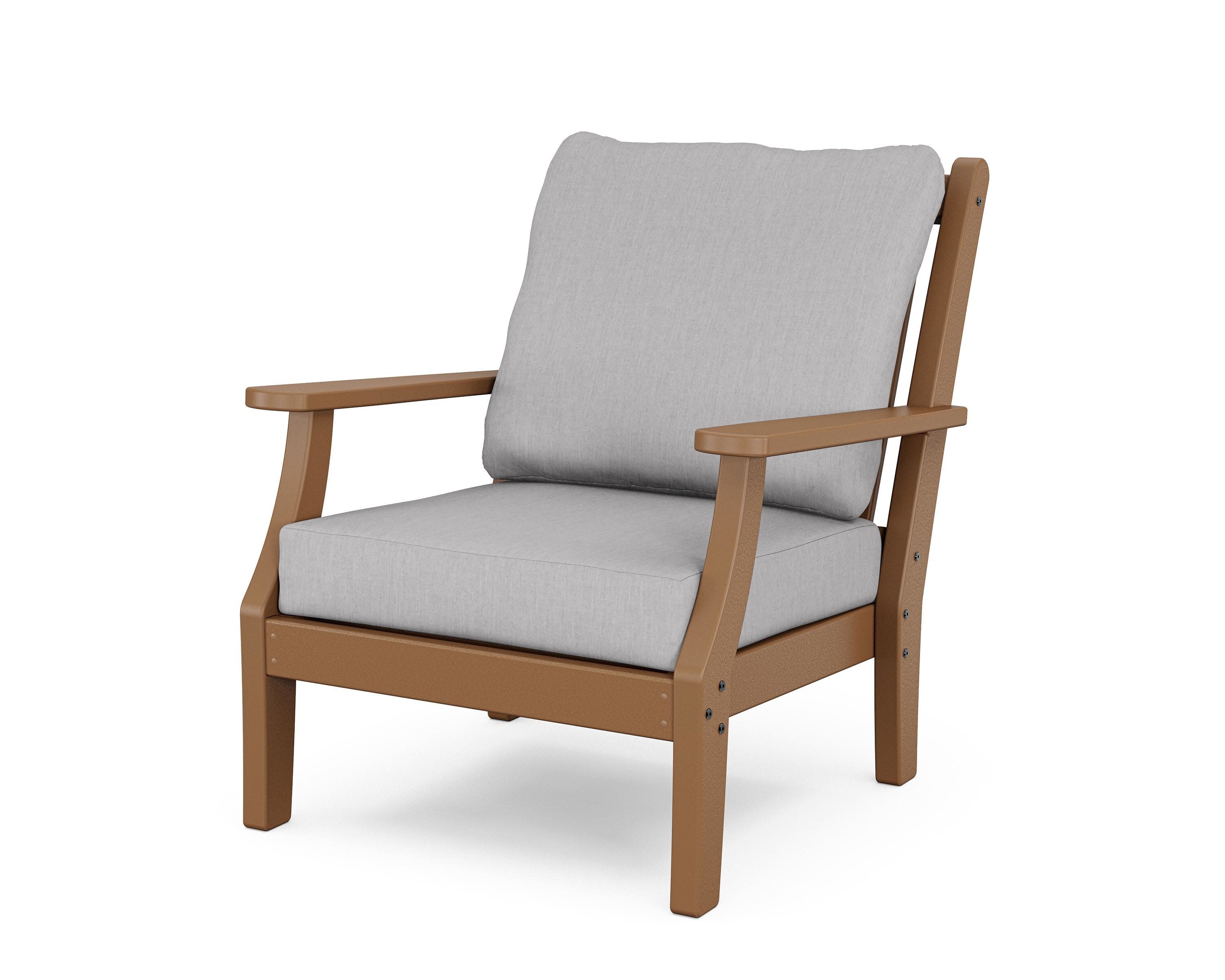 Wovendale Deep Seating Chair in Teak / Granite
