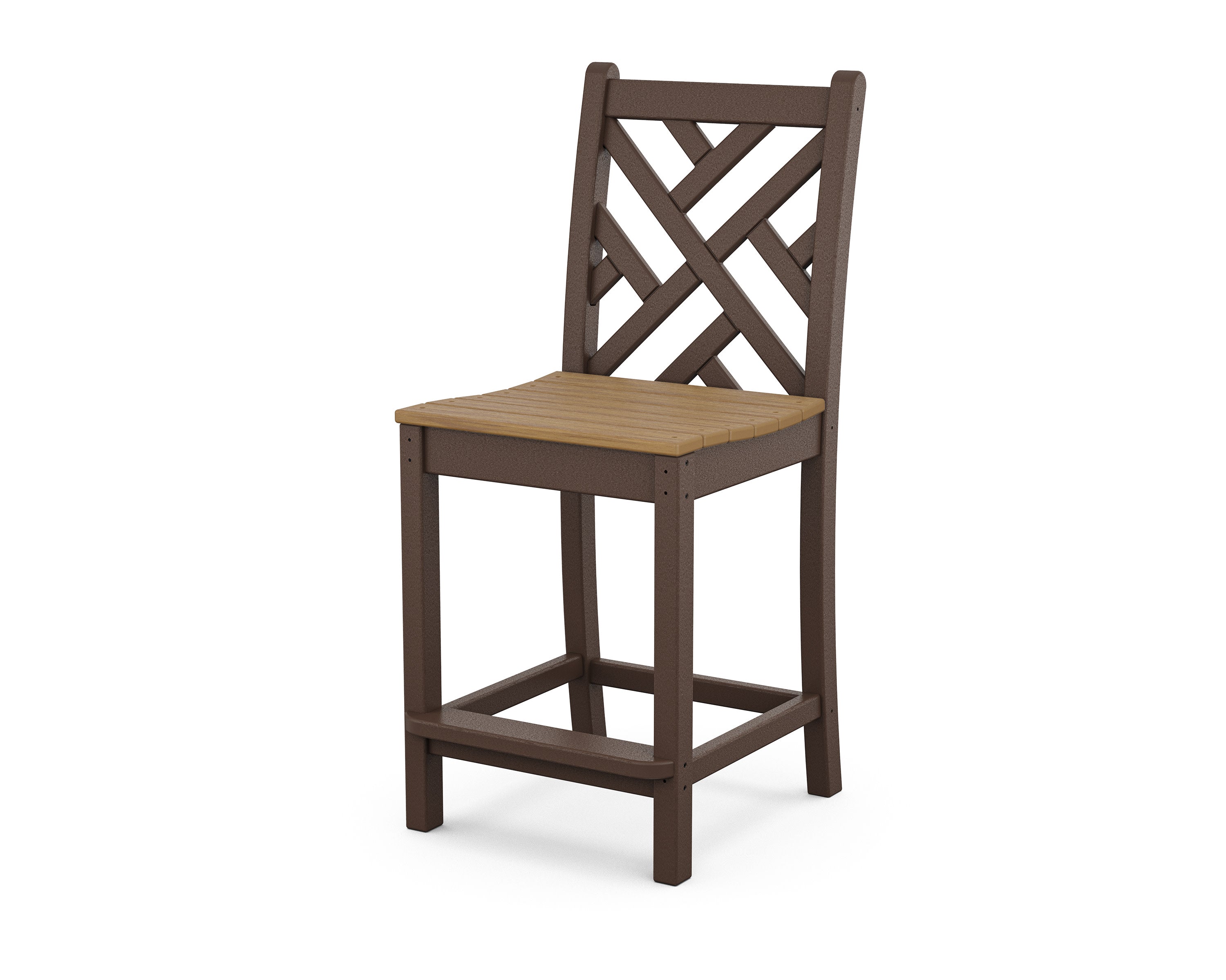 Chippendale Counter Side Chair in Mahogany / Natural