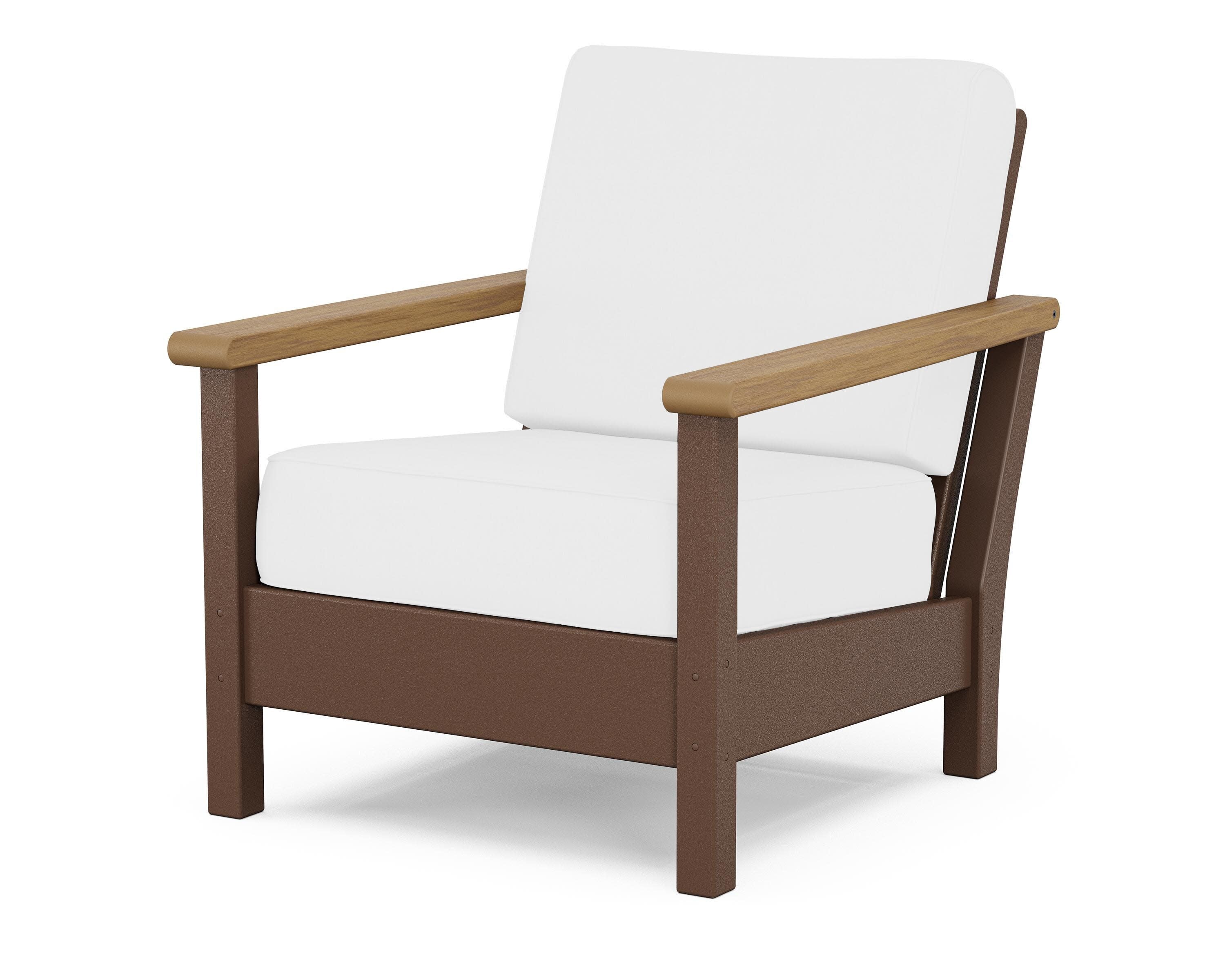 Harbour Deep Seating Chair in Mahogany / Natural / Natural