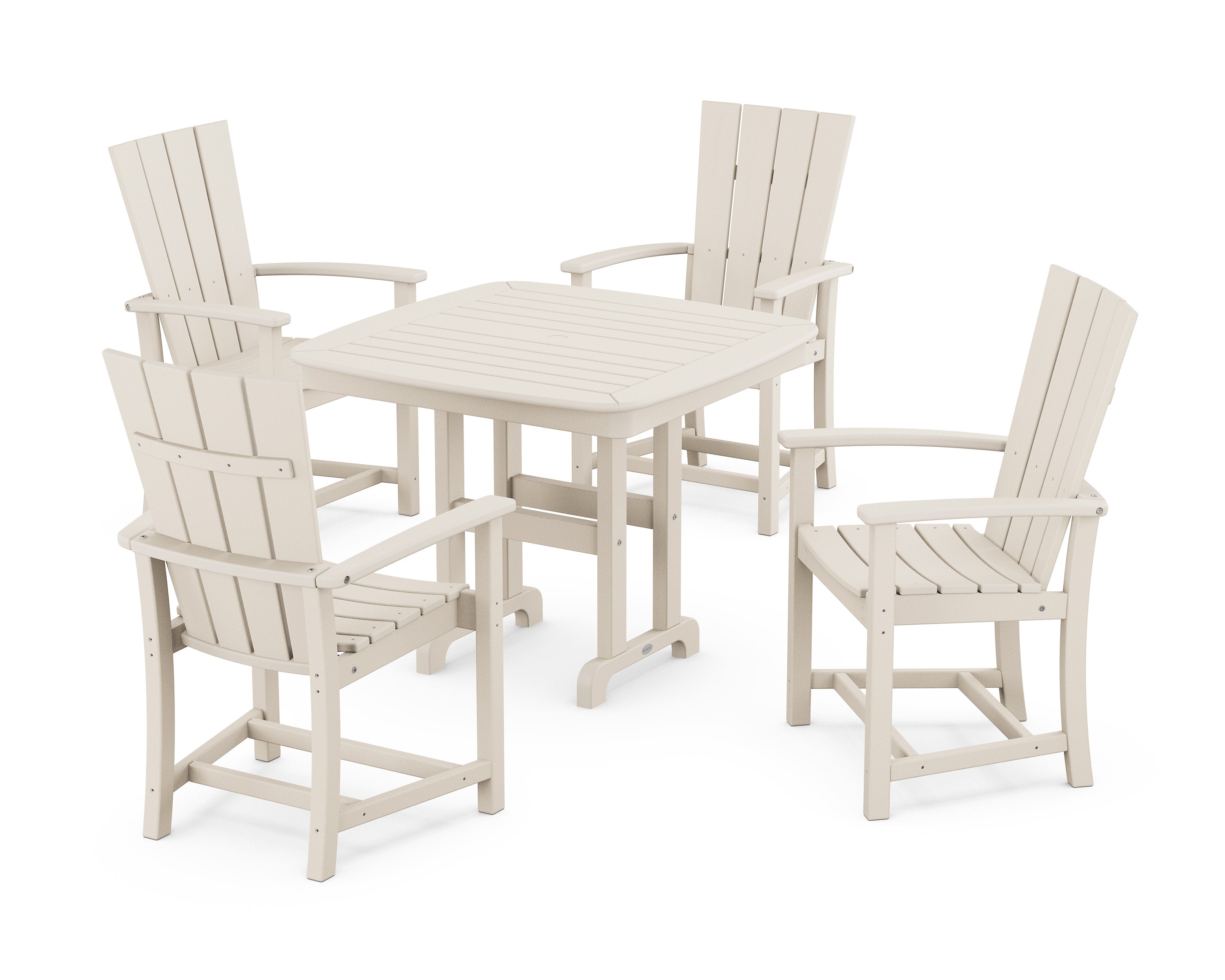 Quattro 5-Piece Dining Set in Sand