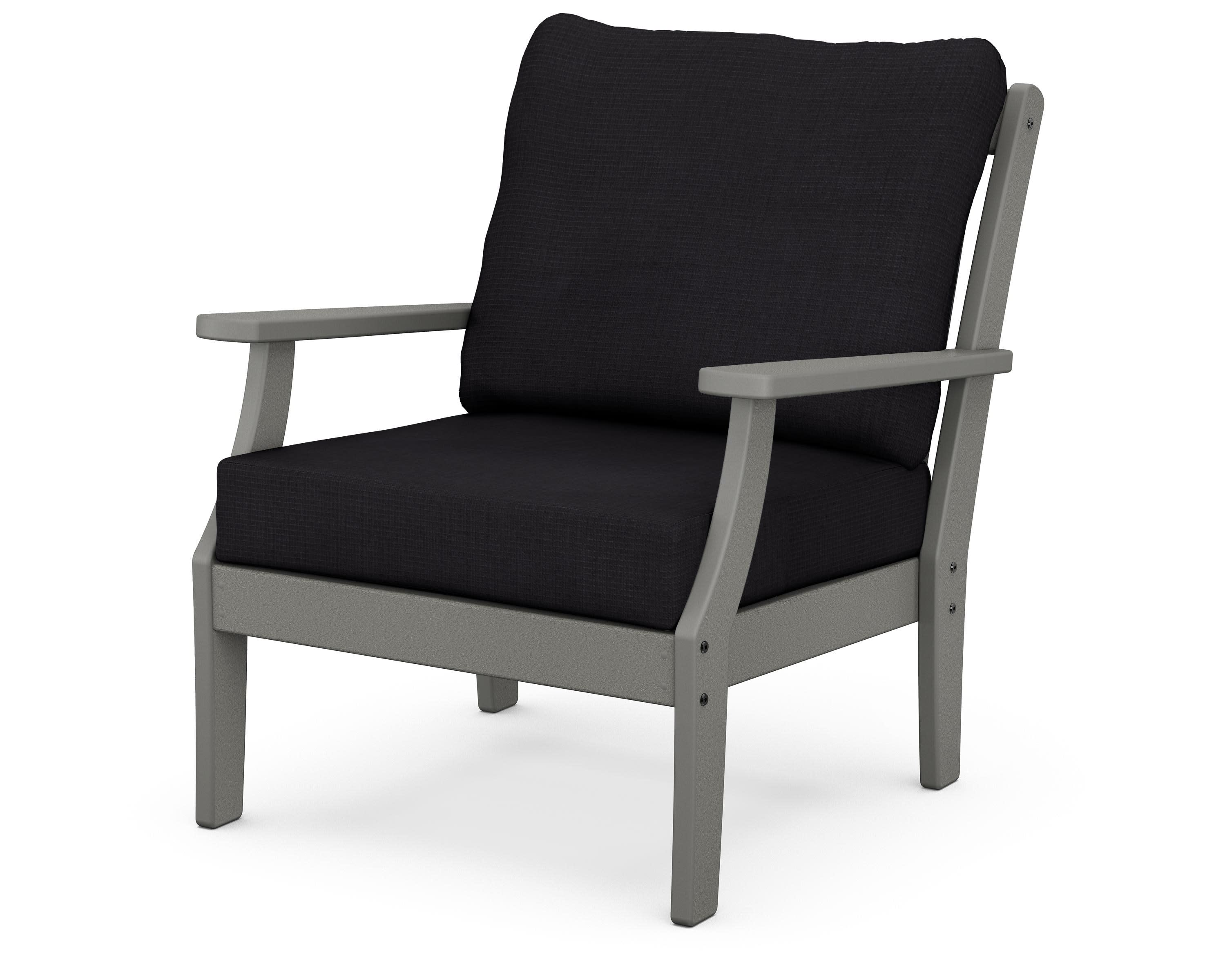 Braxton Deep Seating Chair in Slate Grey / Midnight Linen