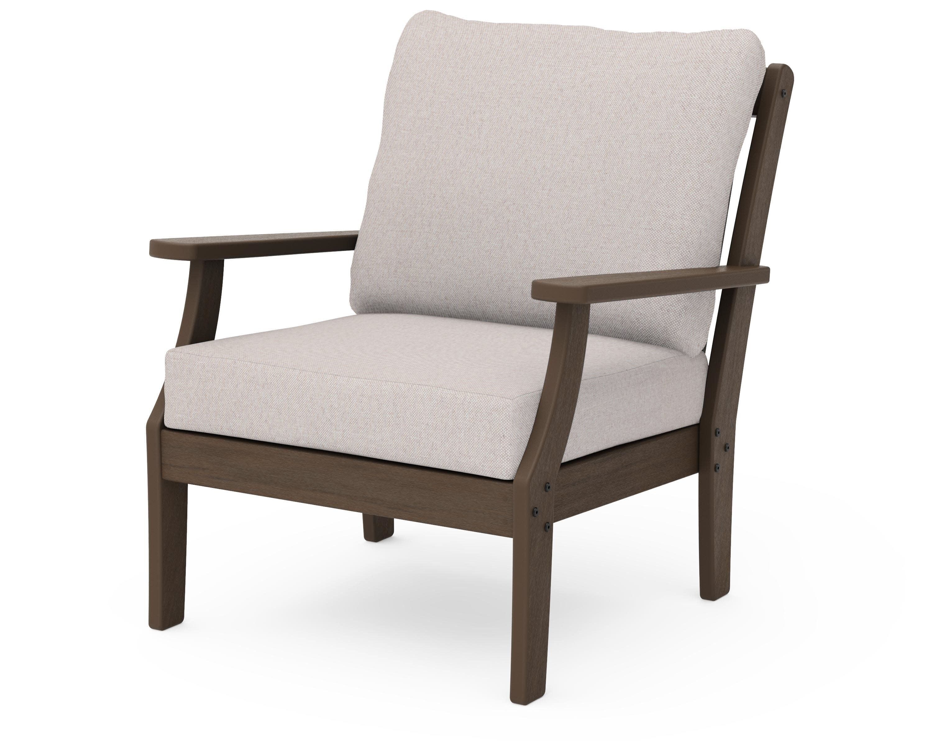 Braxton Deep Seating Chair in Kona / Dune Burlap