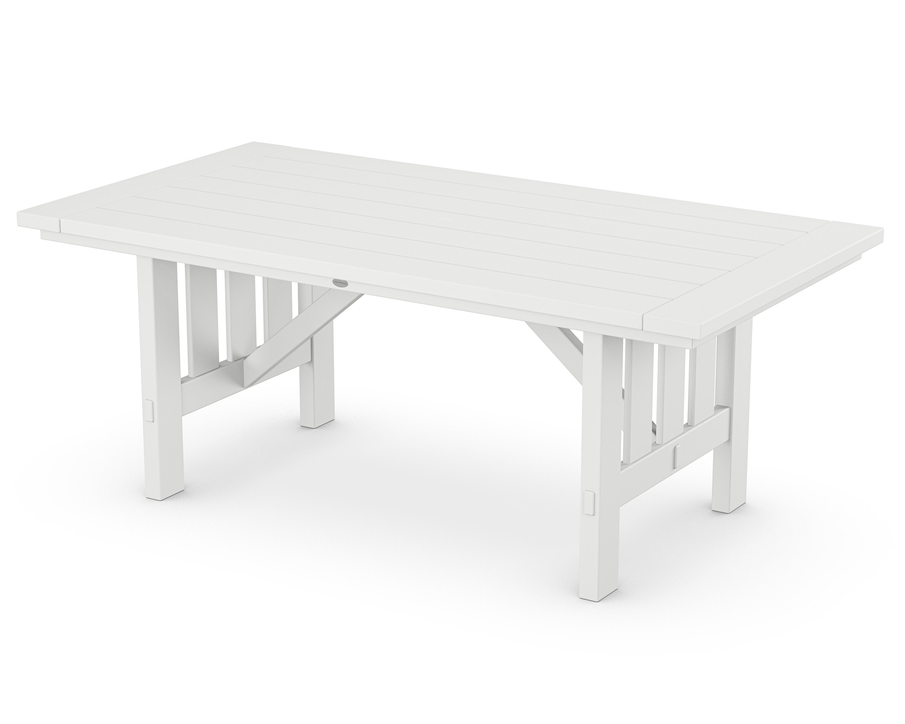 Mission 39" x 75" Dining Table in White