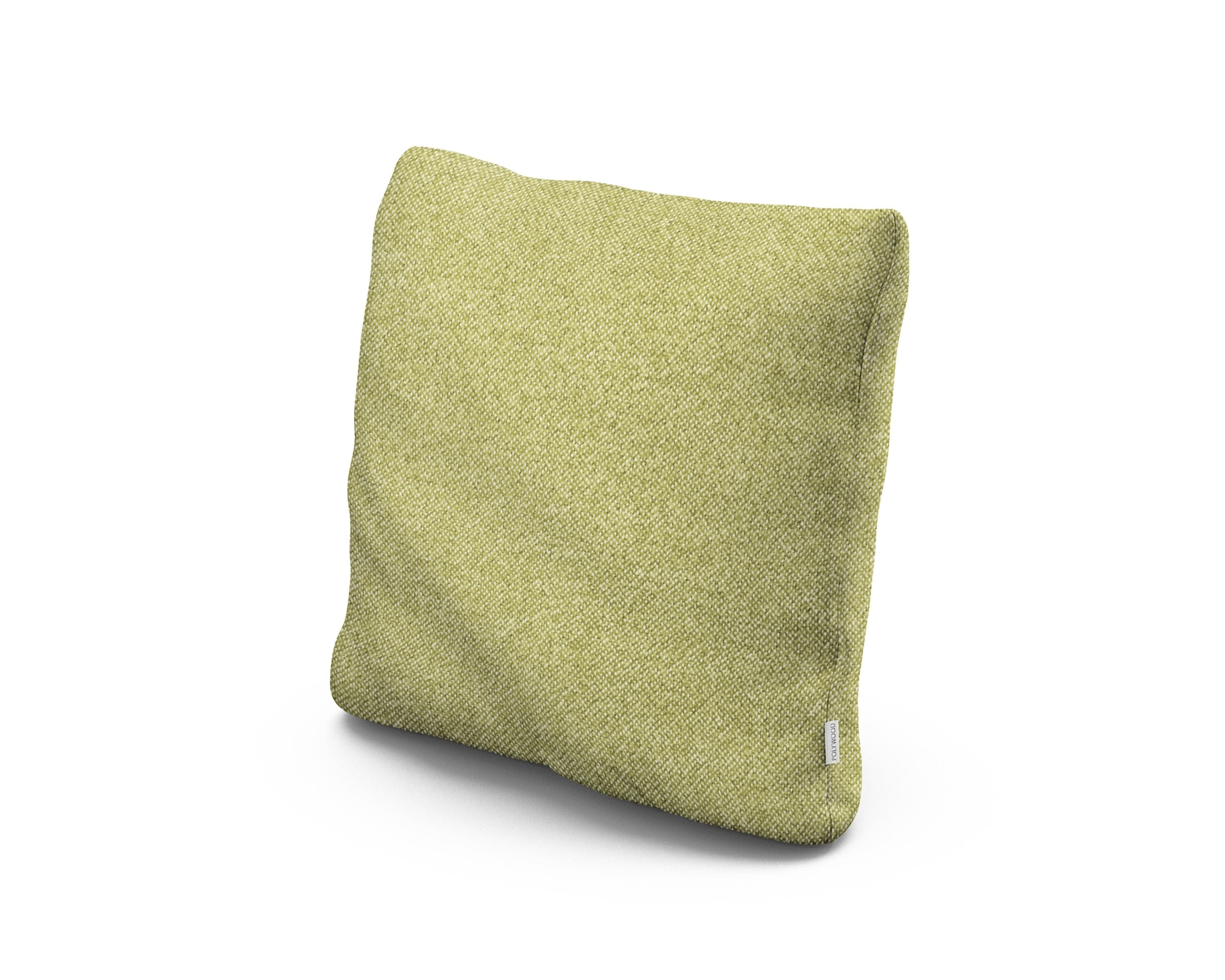 18" Outdoor Throw Pillow in Chartreuse Boucle