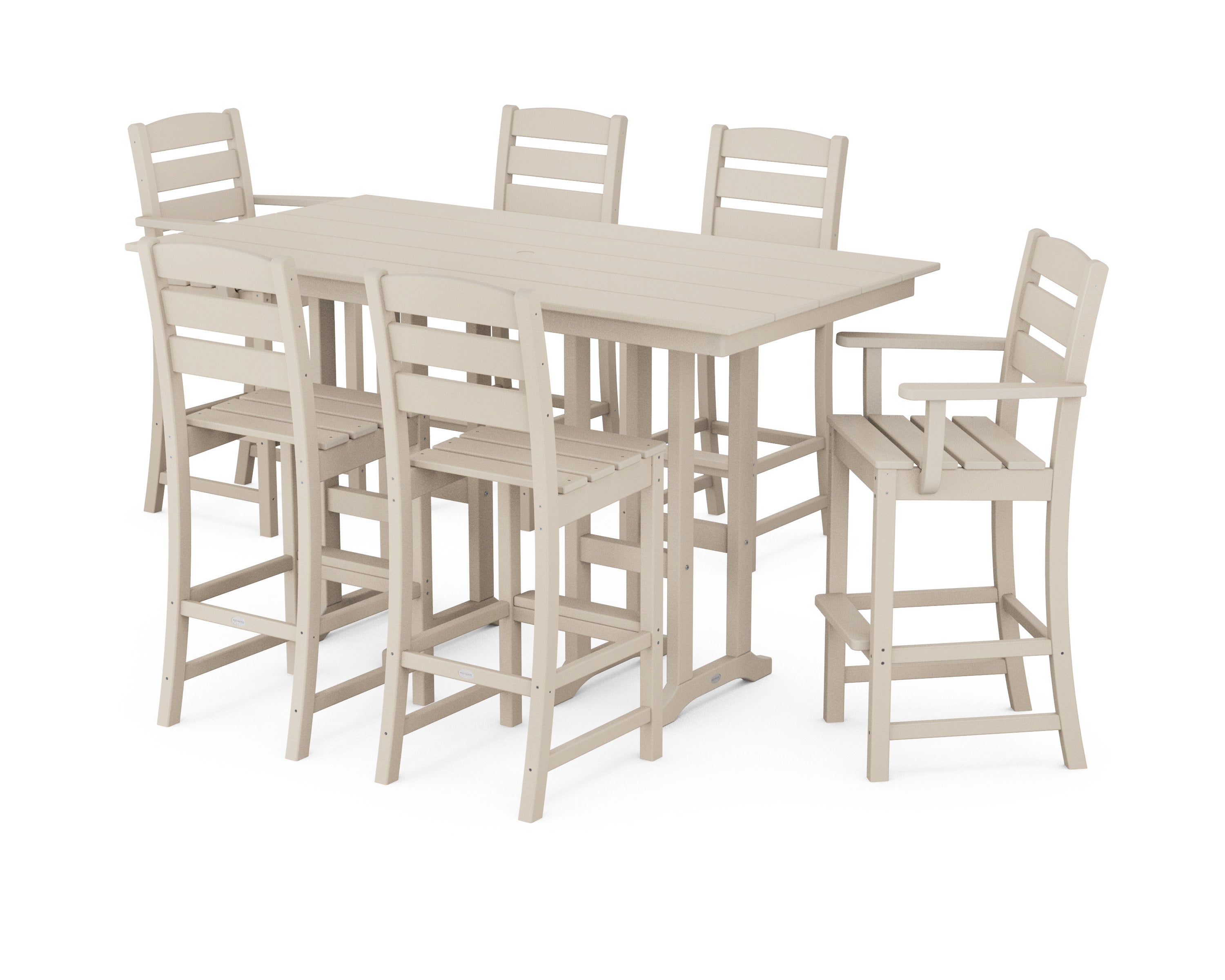 Lakeside 7-Piece Bar Set in Sand