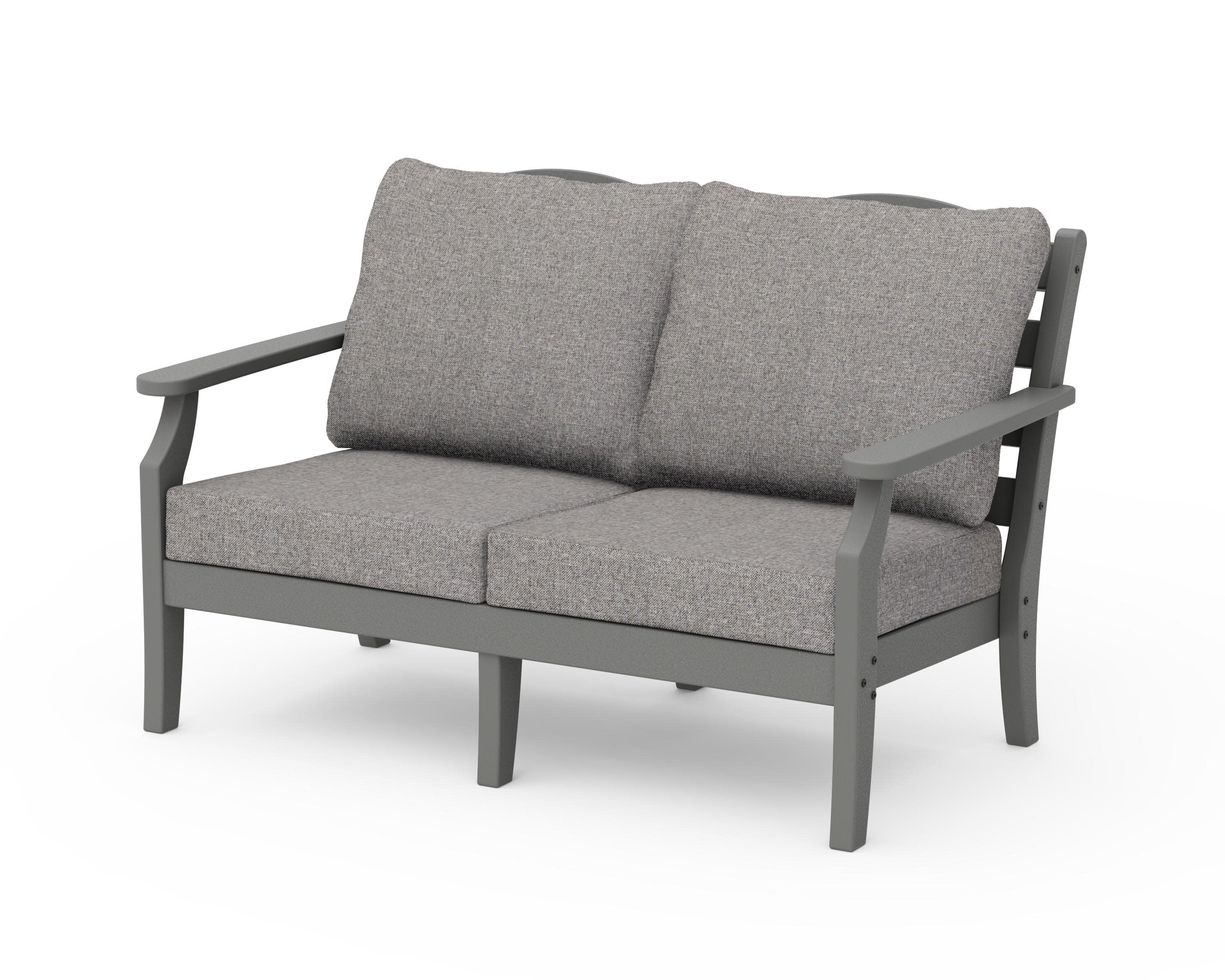Savannah Deep Seating Loveseat in Slate Grey / Grey Mist