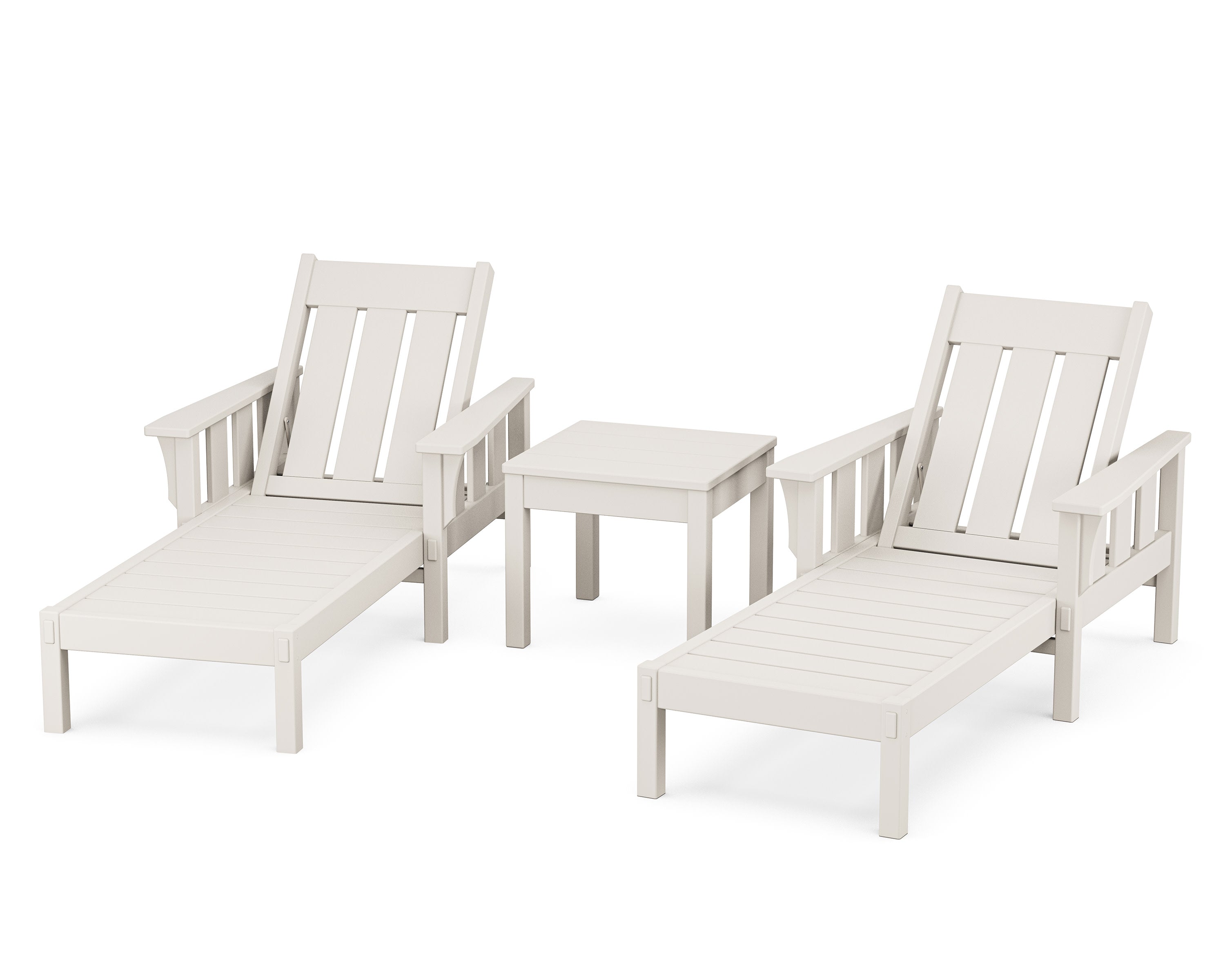 Acadia 3-Piece Chaise Set in Sand