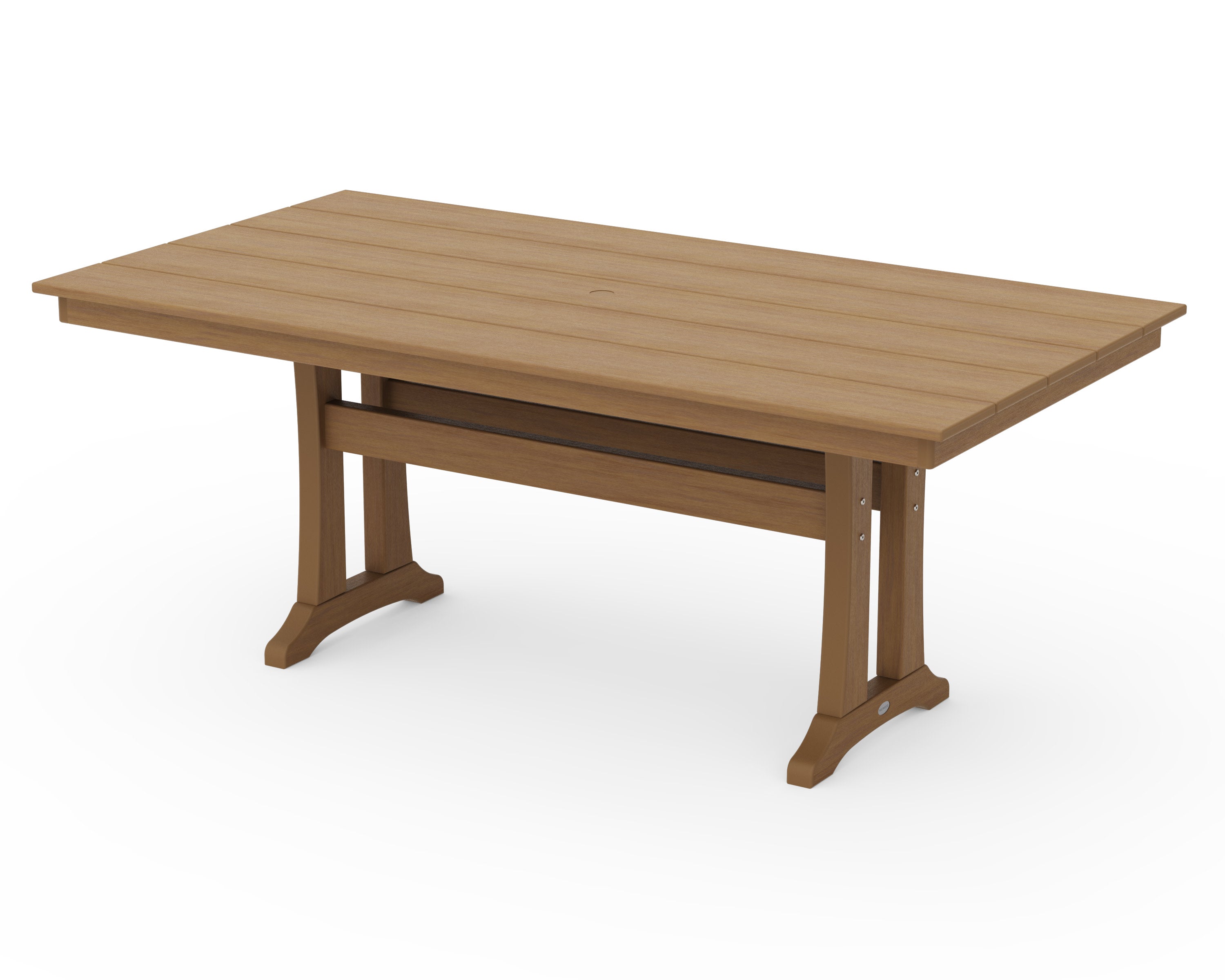 Farmhouse Trestle 37" x 72" Dining Table in Natural