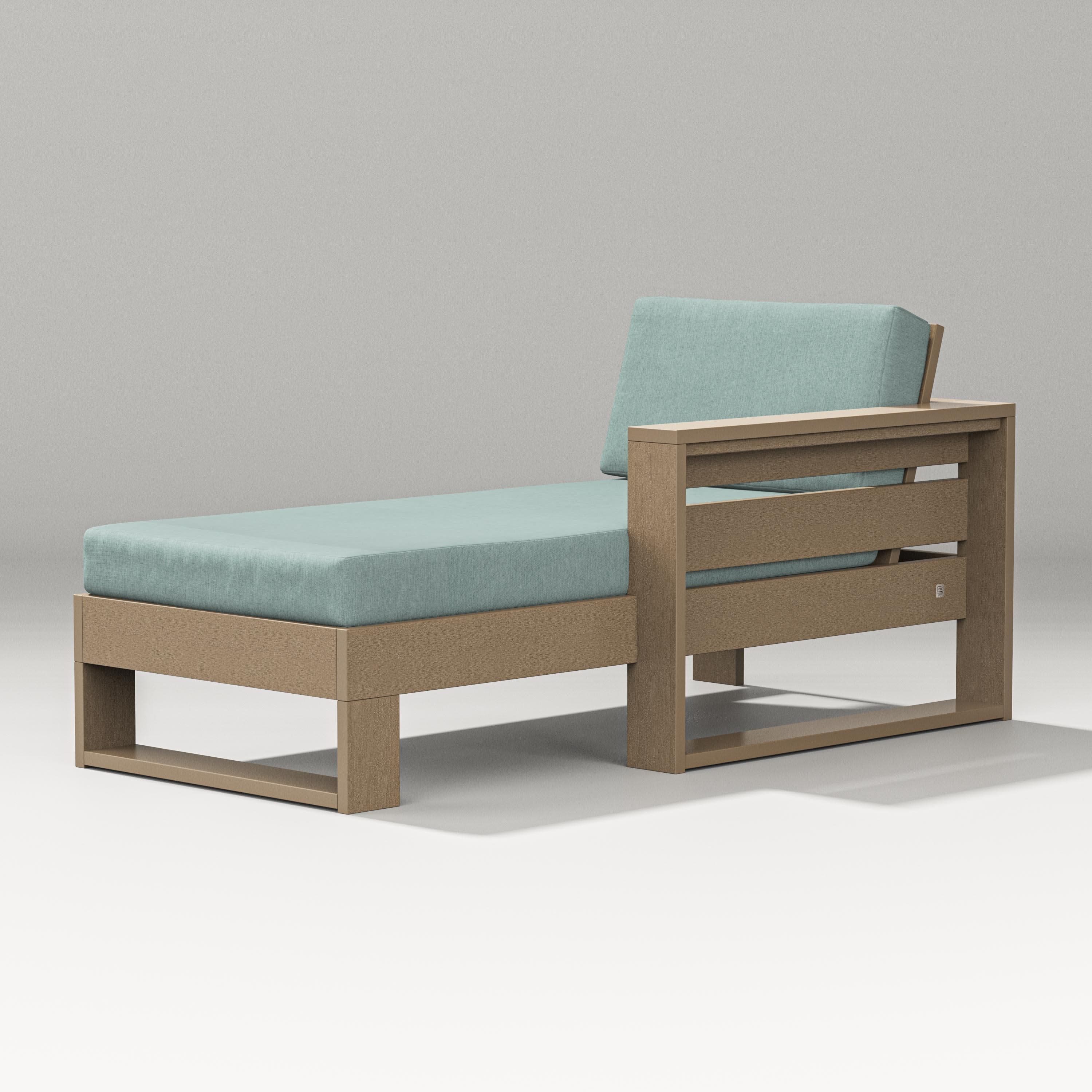Latitude Modular Right Arm Chaise in Vintage Sahara / Glacier Spa