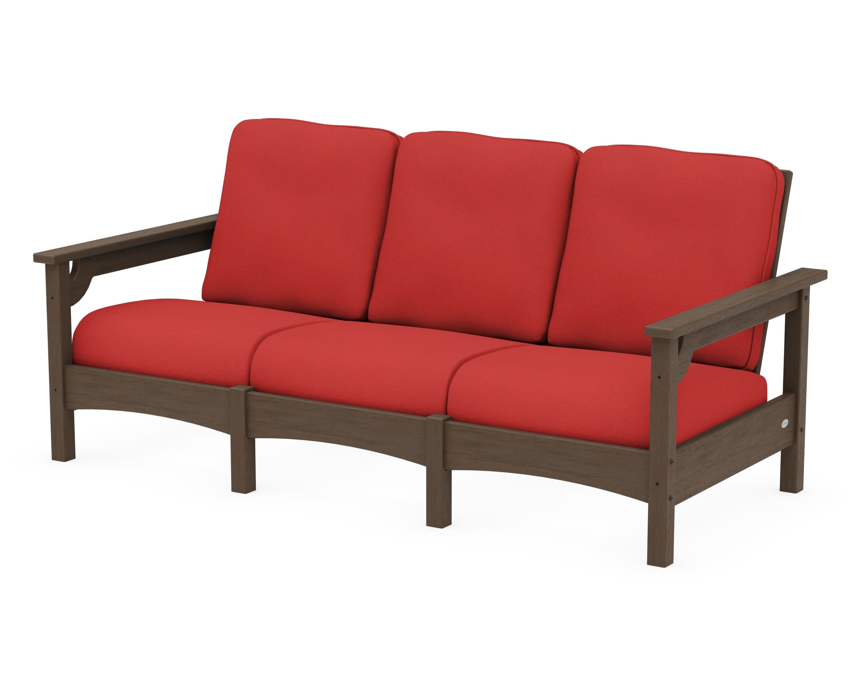 Club Sofa in Kona / Crimson Linen