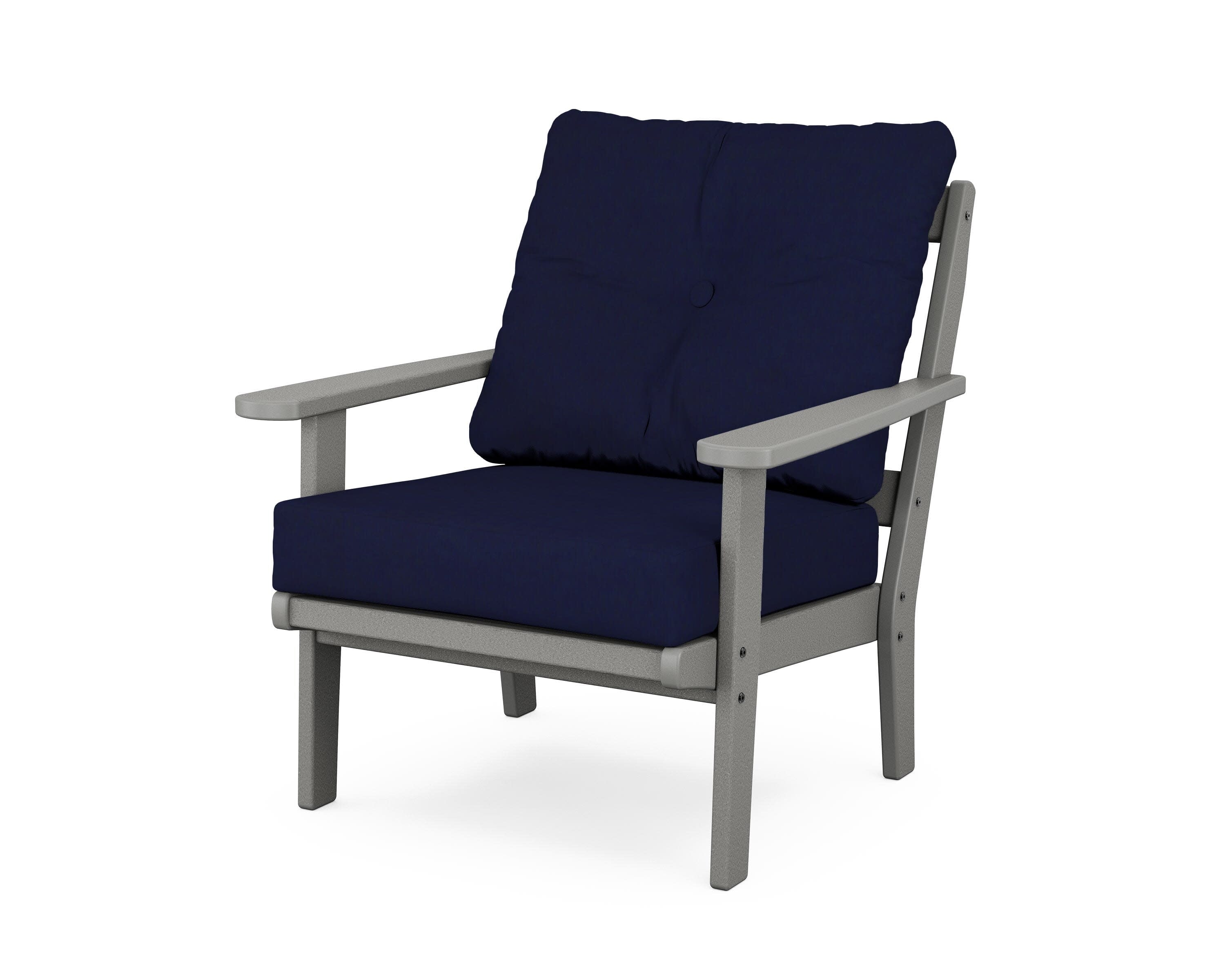 Mission Deep Seating Chair in Slate Grey / Navy
