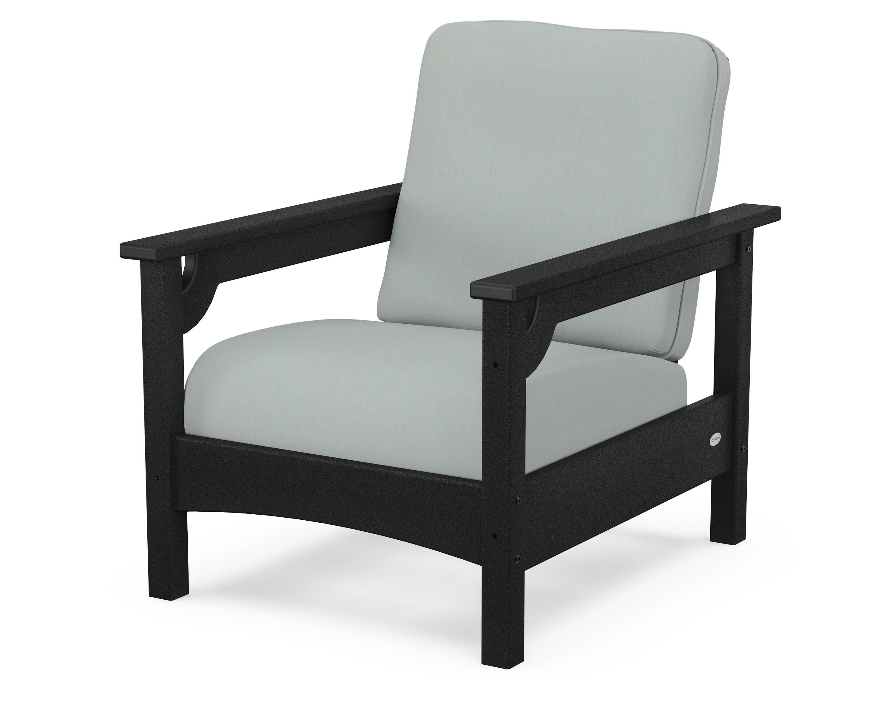 Club Chair in Black / Spa