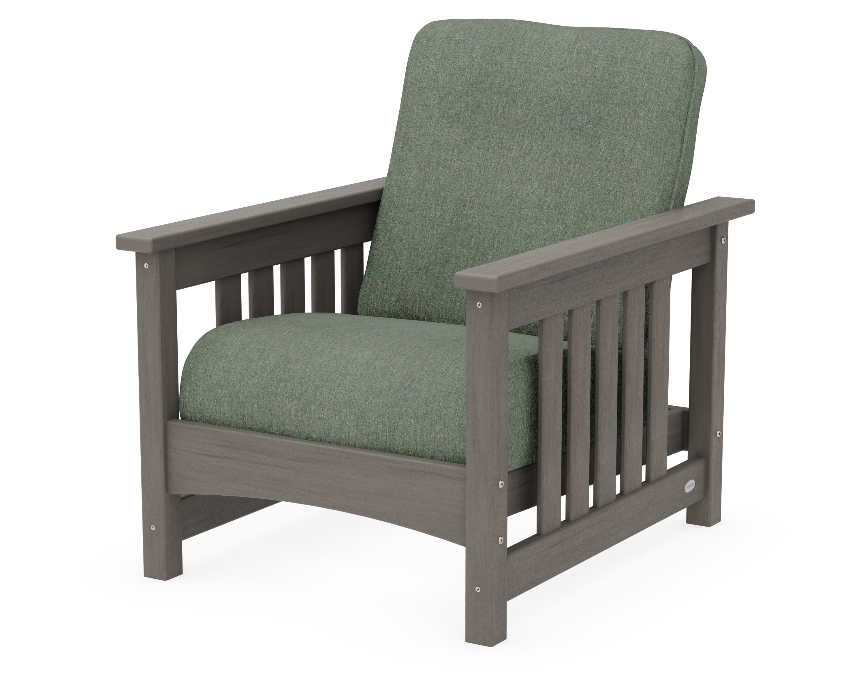 Club Mission Chair in Driftwood / Cast Sage