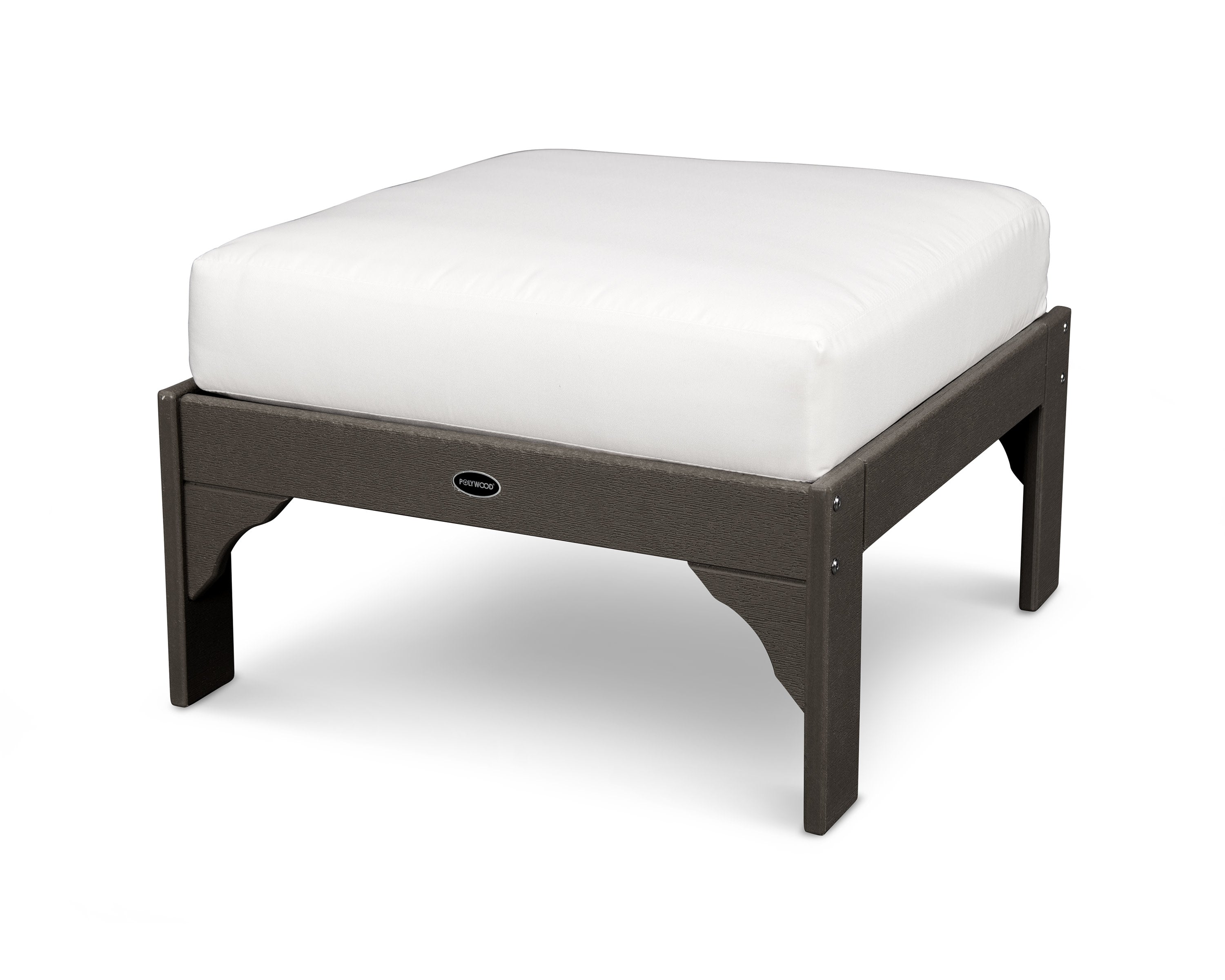 Vineyard Deep Seating Ottoman in Vintage Coffee / Natural