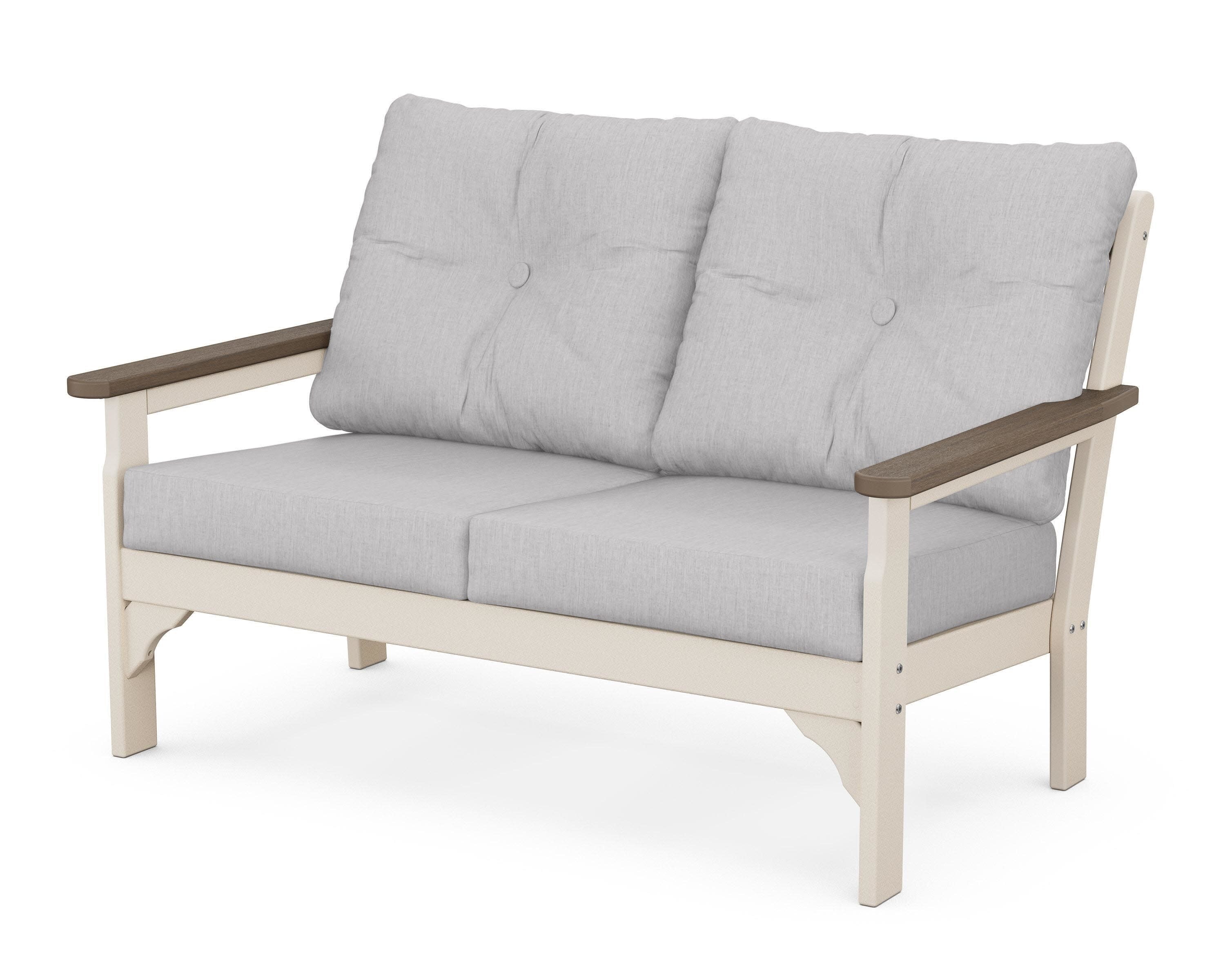 Vineyard Deep Seating Loveseat in Sand / Kona / Granite