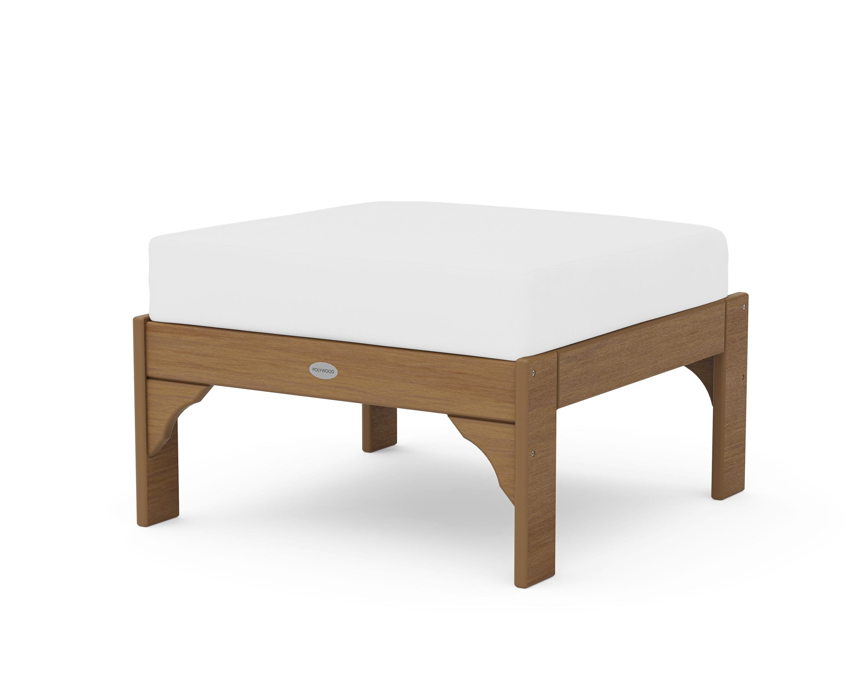 Vineyard Deep Seating Ottoman in Natural / Natural