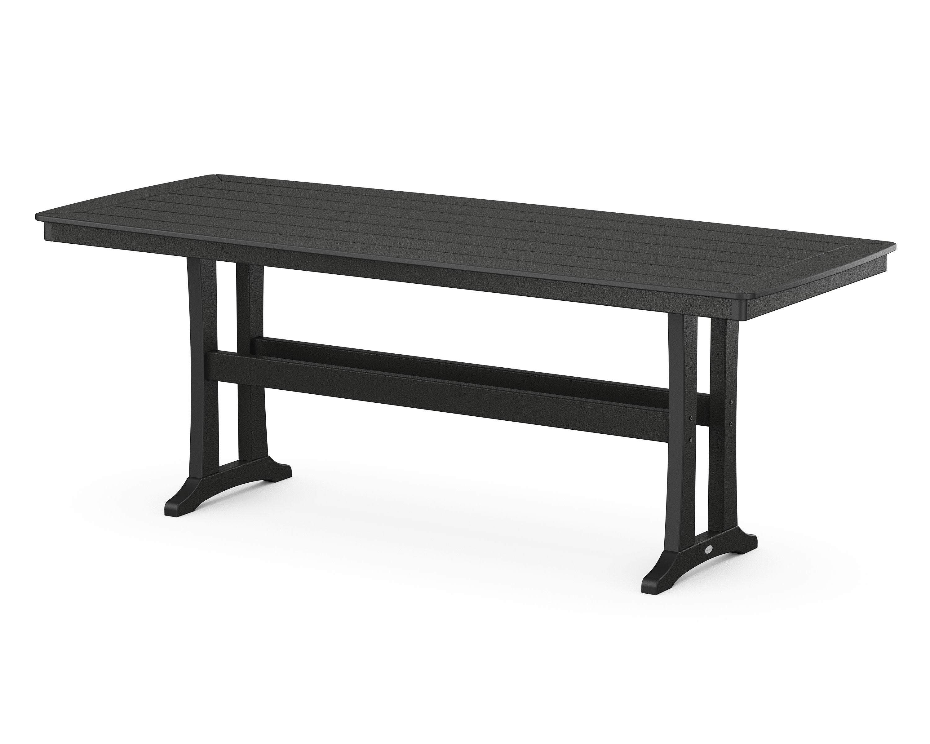Nautical Trestle 39" x 97" Counter Table in Black