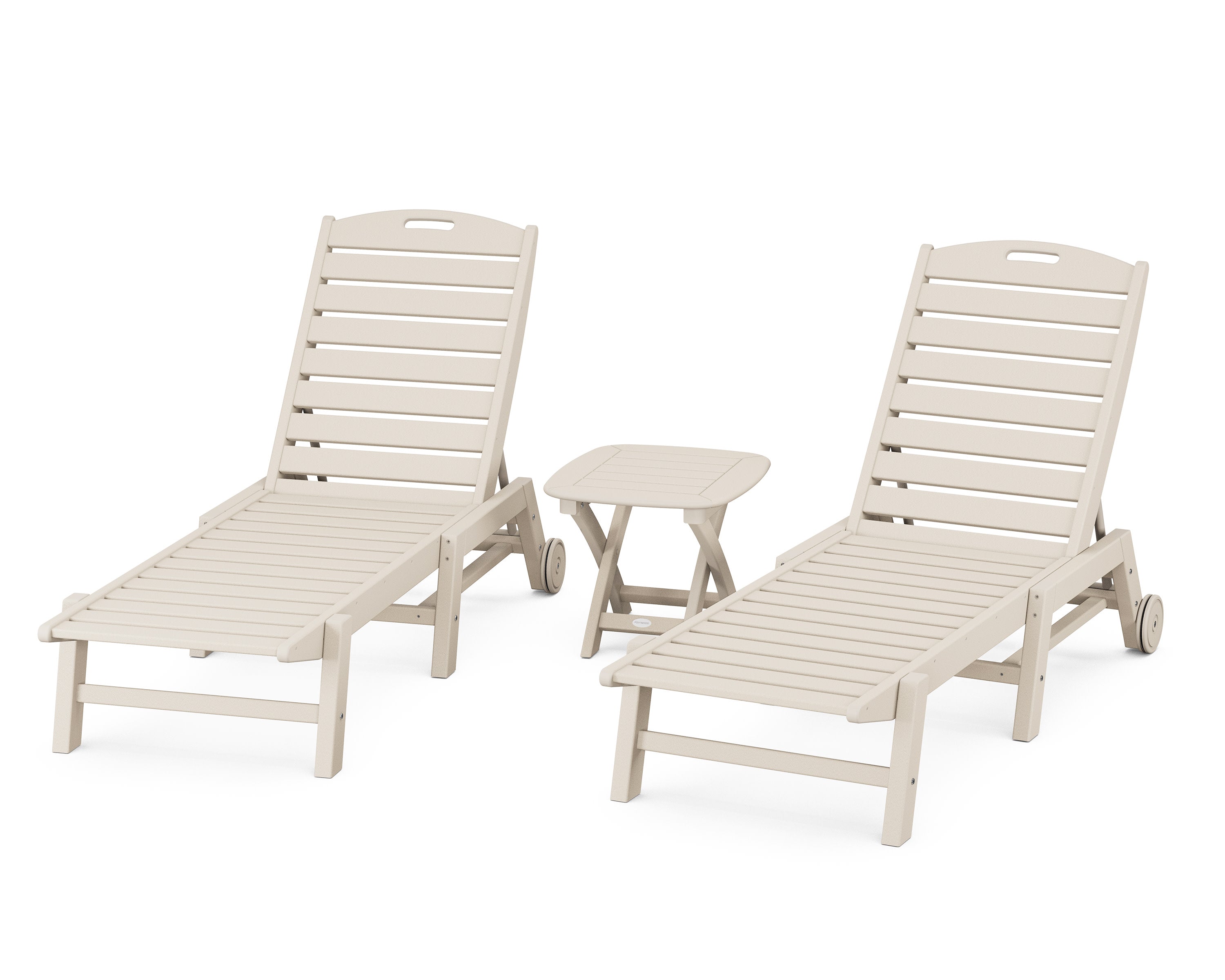 Nautical 3-Piece Chaise Set in Sand