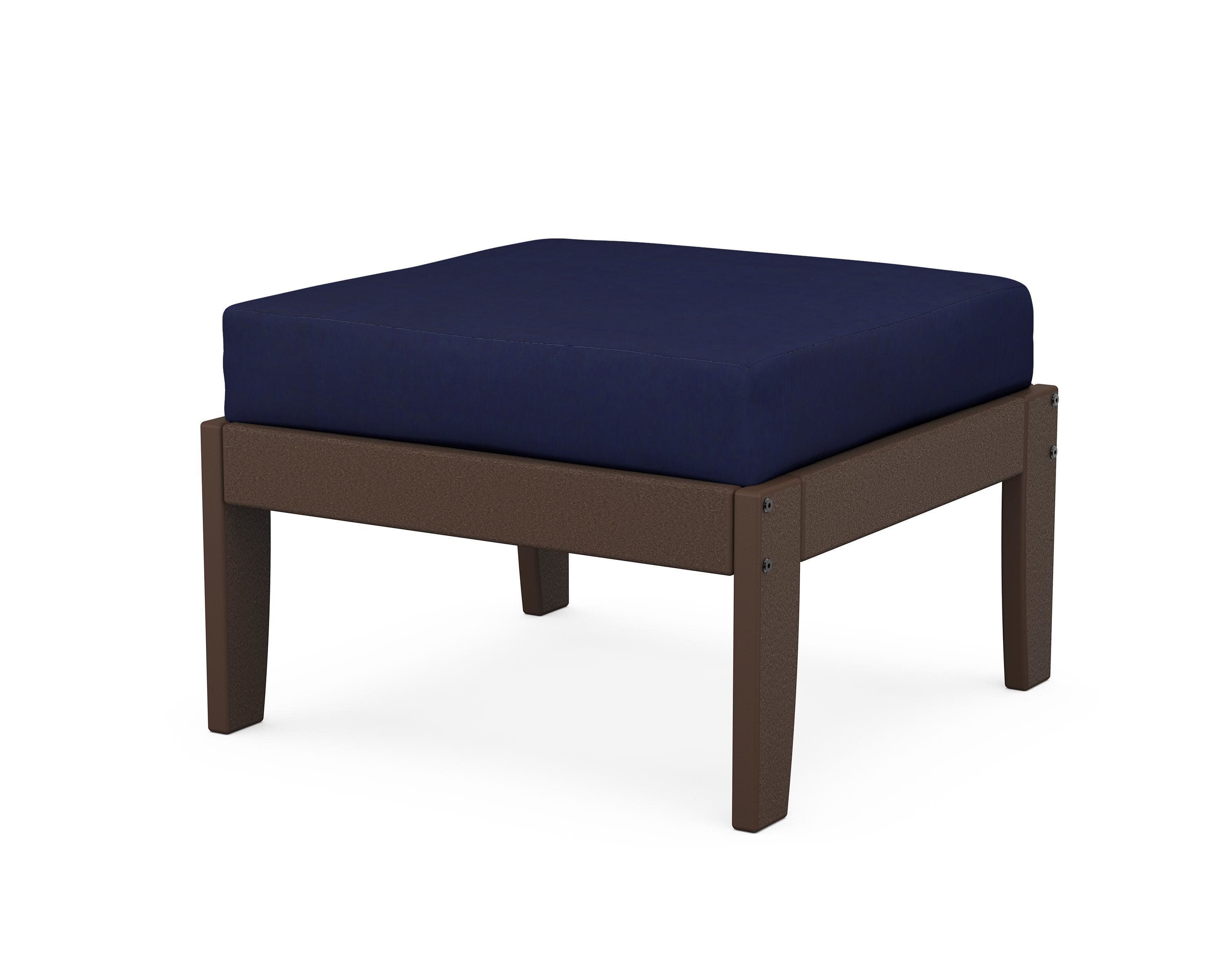 Modular Ottoman - Classic in Mahogany / Navy