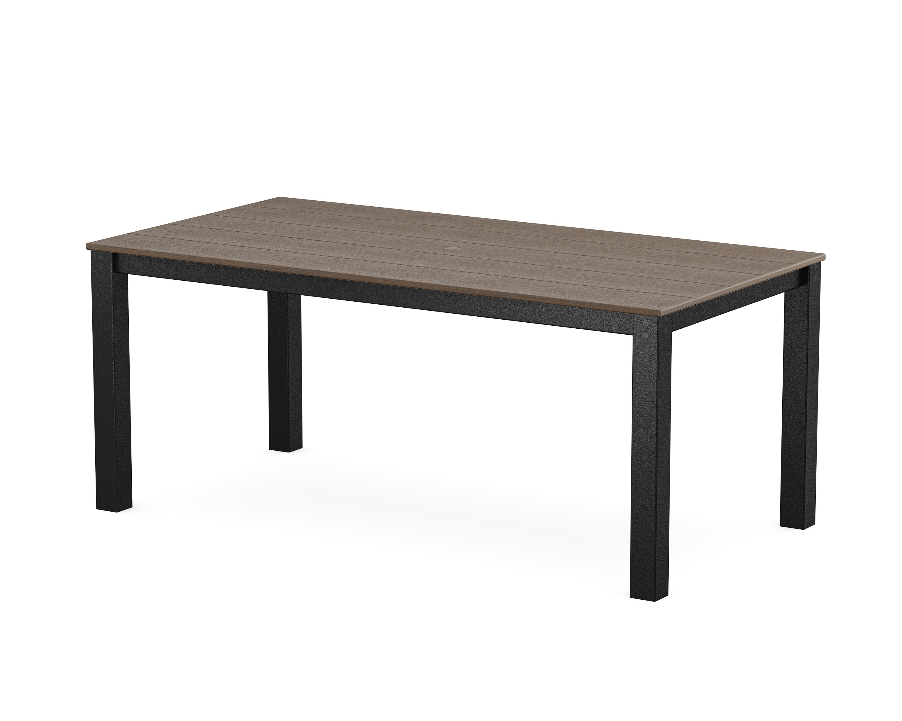 Parsons 38" X 72" Dining Table in Black / Kona