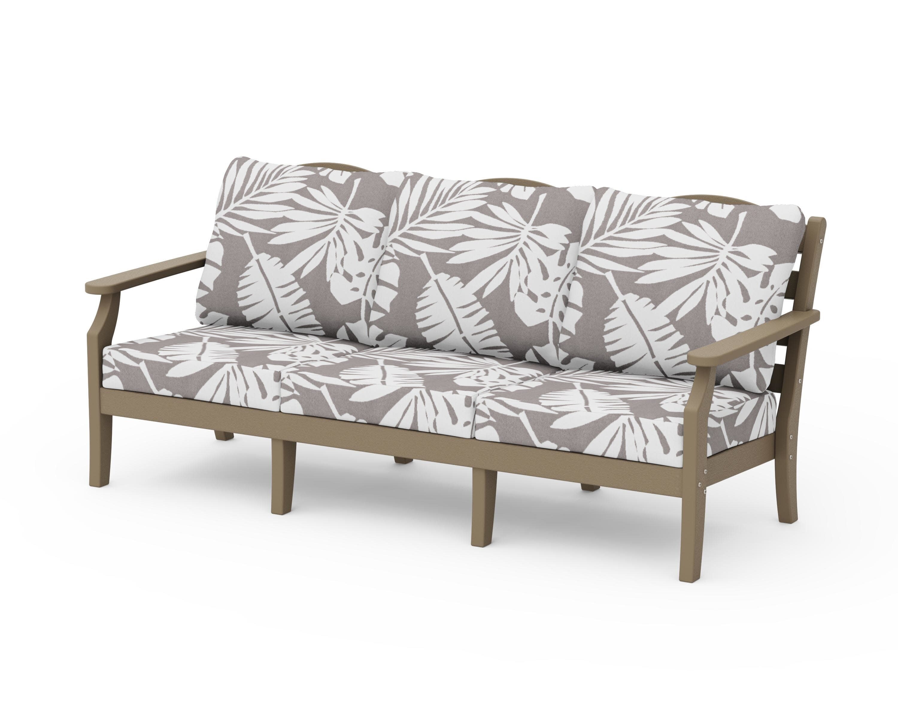 Savannah Deep Seating Sofa in Vintage Sahara / Leaf Grey Mist