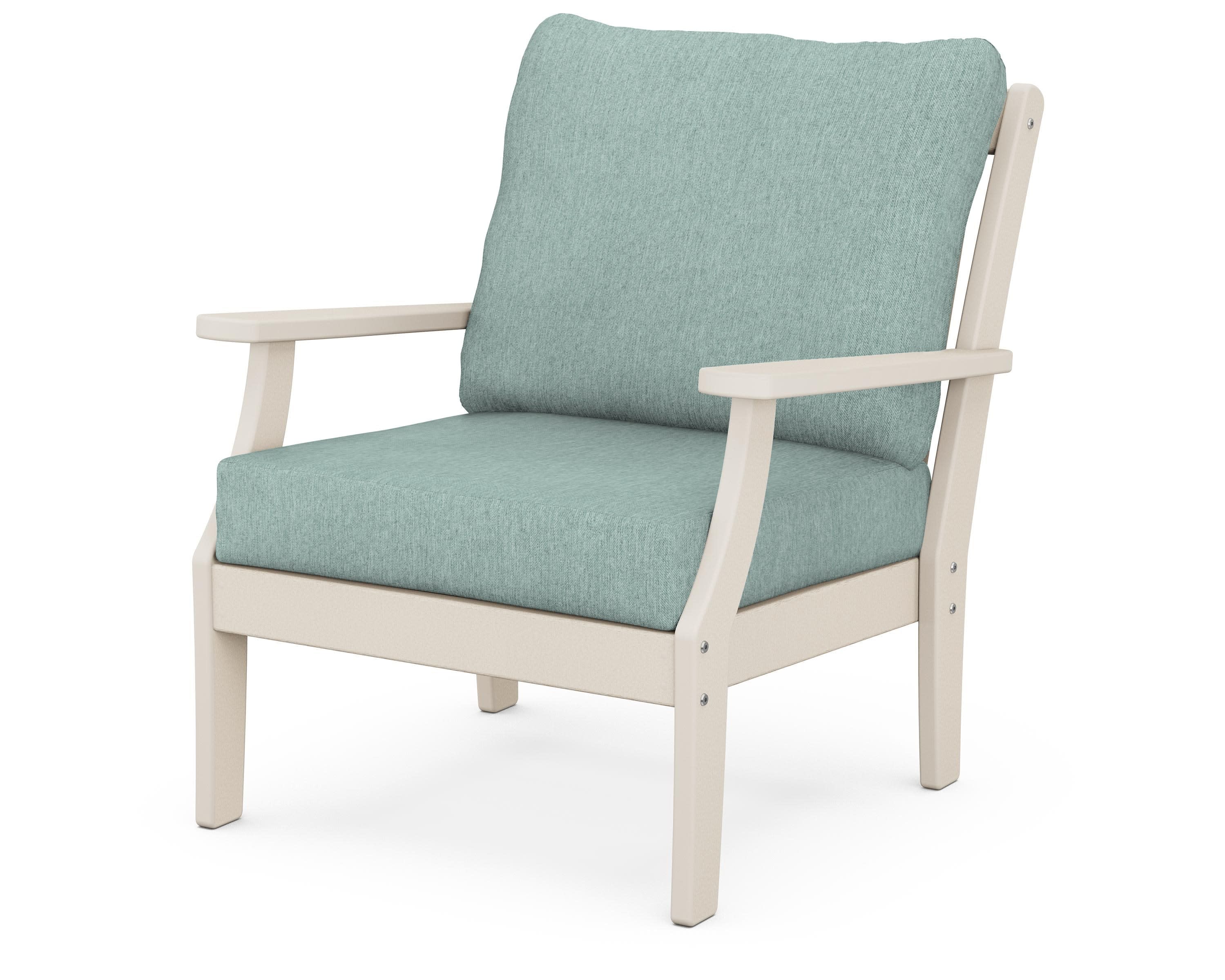 Braxton Deep Seating Chair in Sand / Glacier Spa