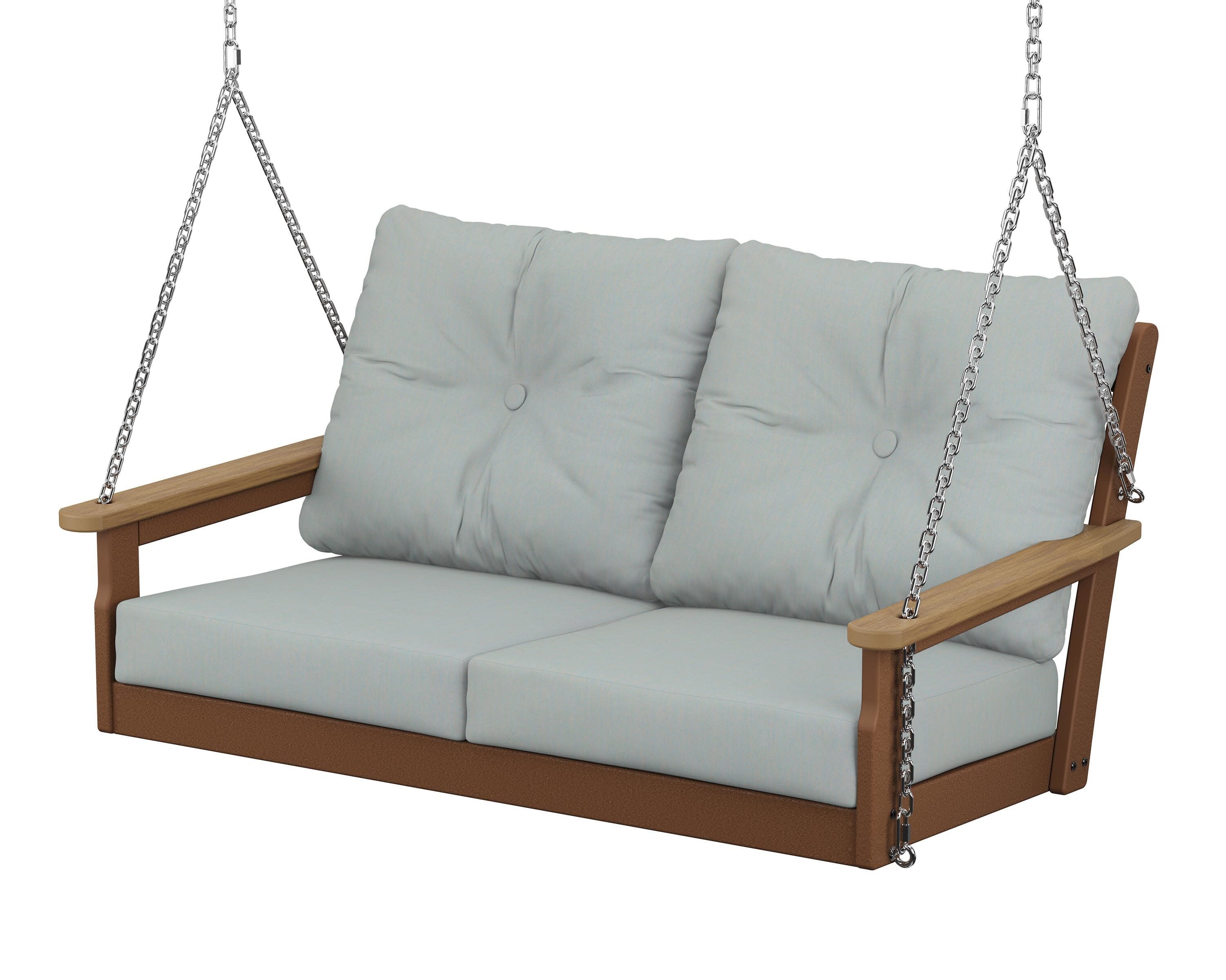 Vineyard Deep Seating Swing in Teak / Natural / Spa