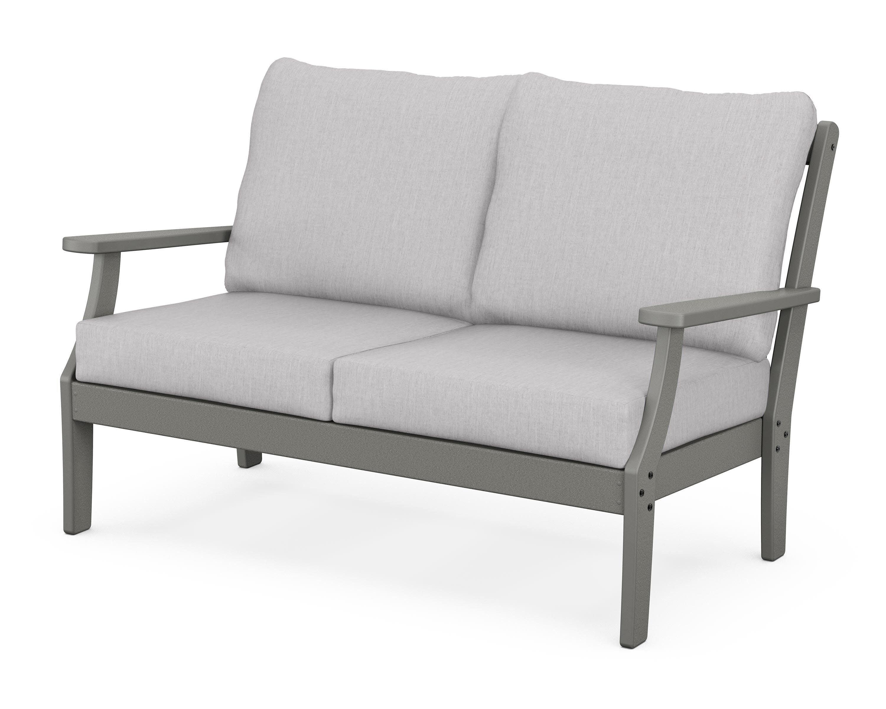 Braxton Deep Seating Loveseat in Slate Grey / Granite