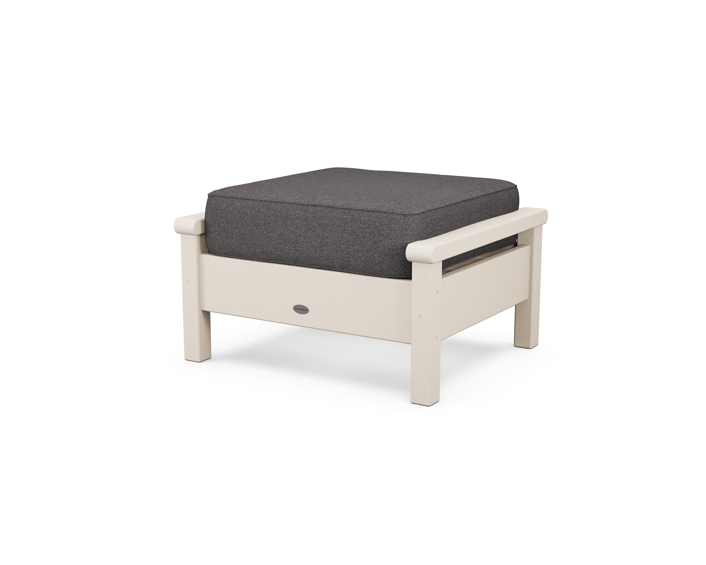 Harbour Deep Seating Ottoman in Sand / Ash Charcoal