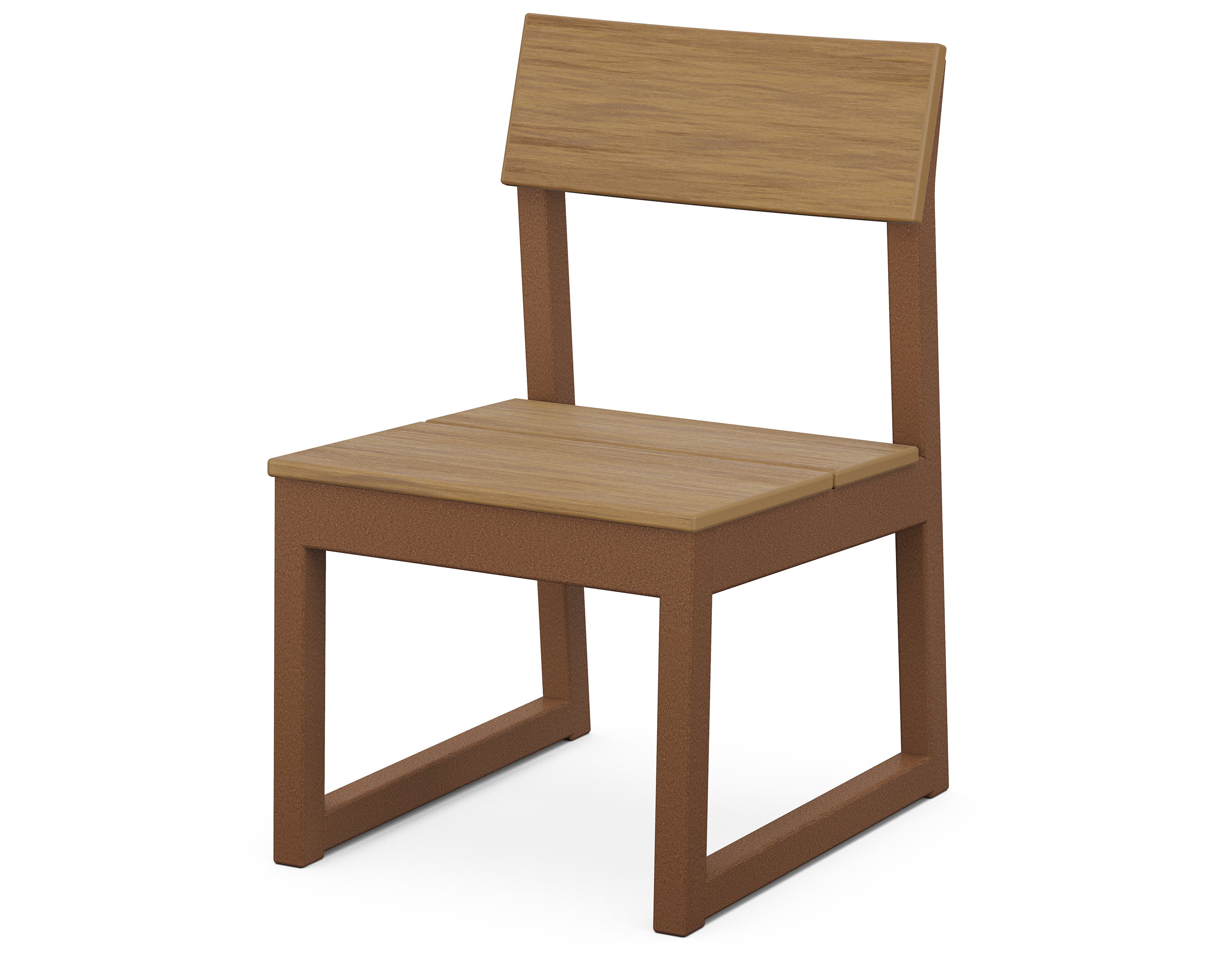 EDGE Dining Side Chair in Teak / Natural