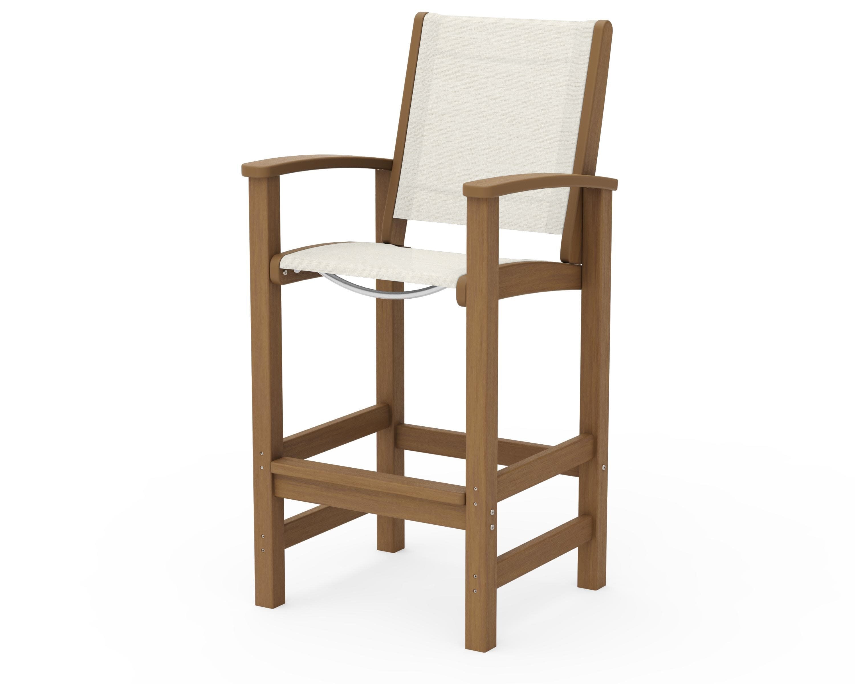 Coastal Bar Chair in Natural / Parchment Sling