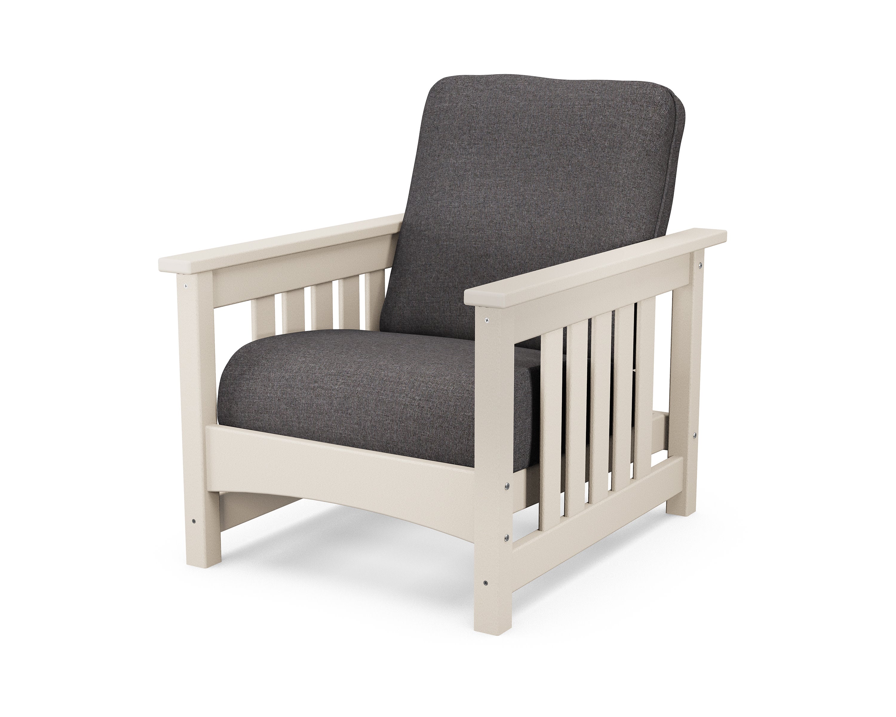 Club Mission Chair in Sand / Ash Charcoal