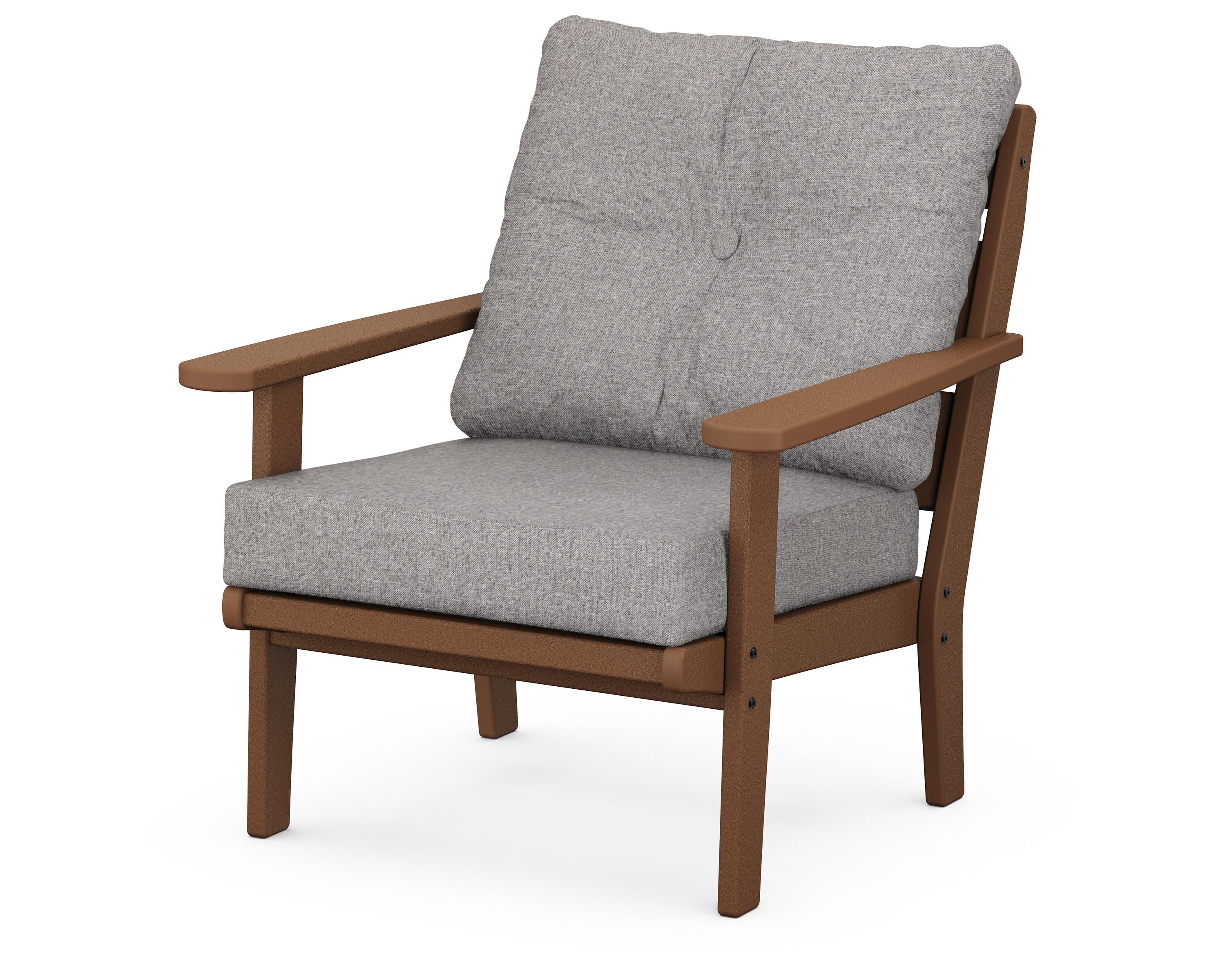 Lakeside Deep Seating Chair in Teak / Grey Mist