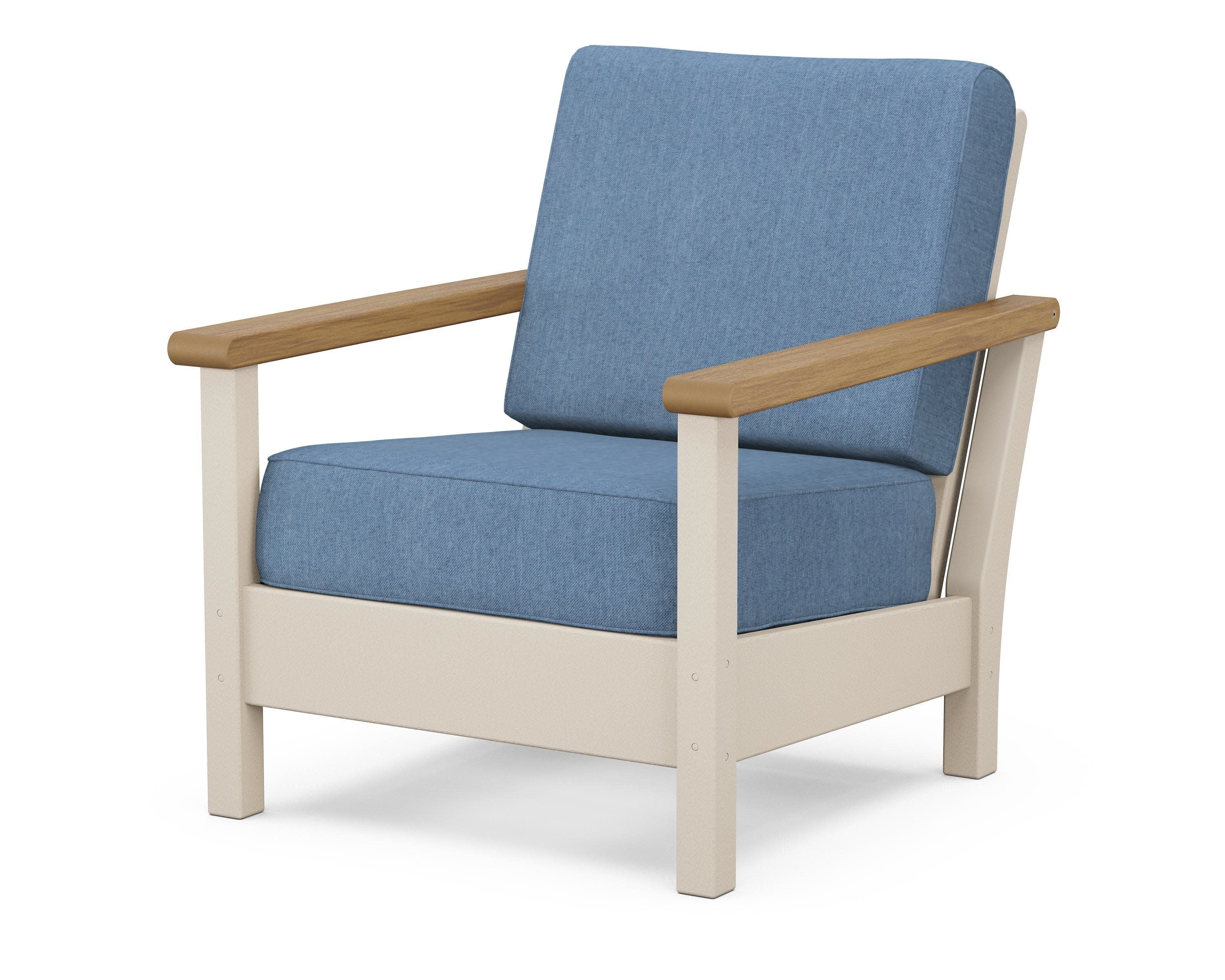 Harbour Deep Seating Chair in Sand / Natural / Sky Blue