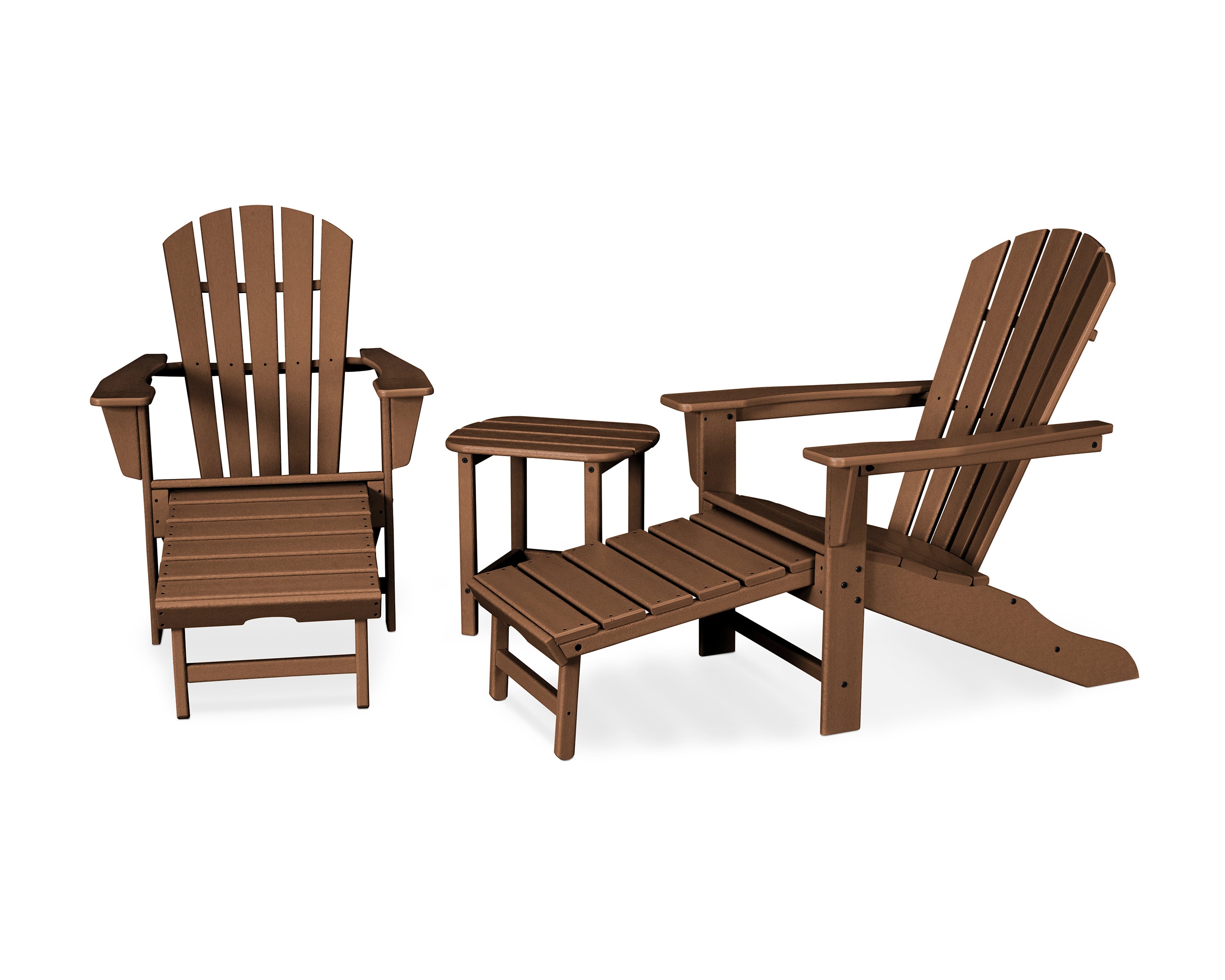 Palm Coast Ultimate Adirondack 3-Piece Set in Teak