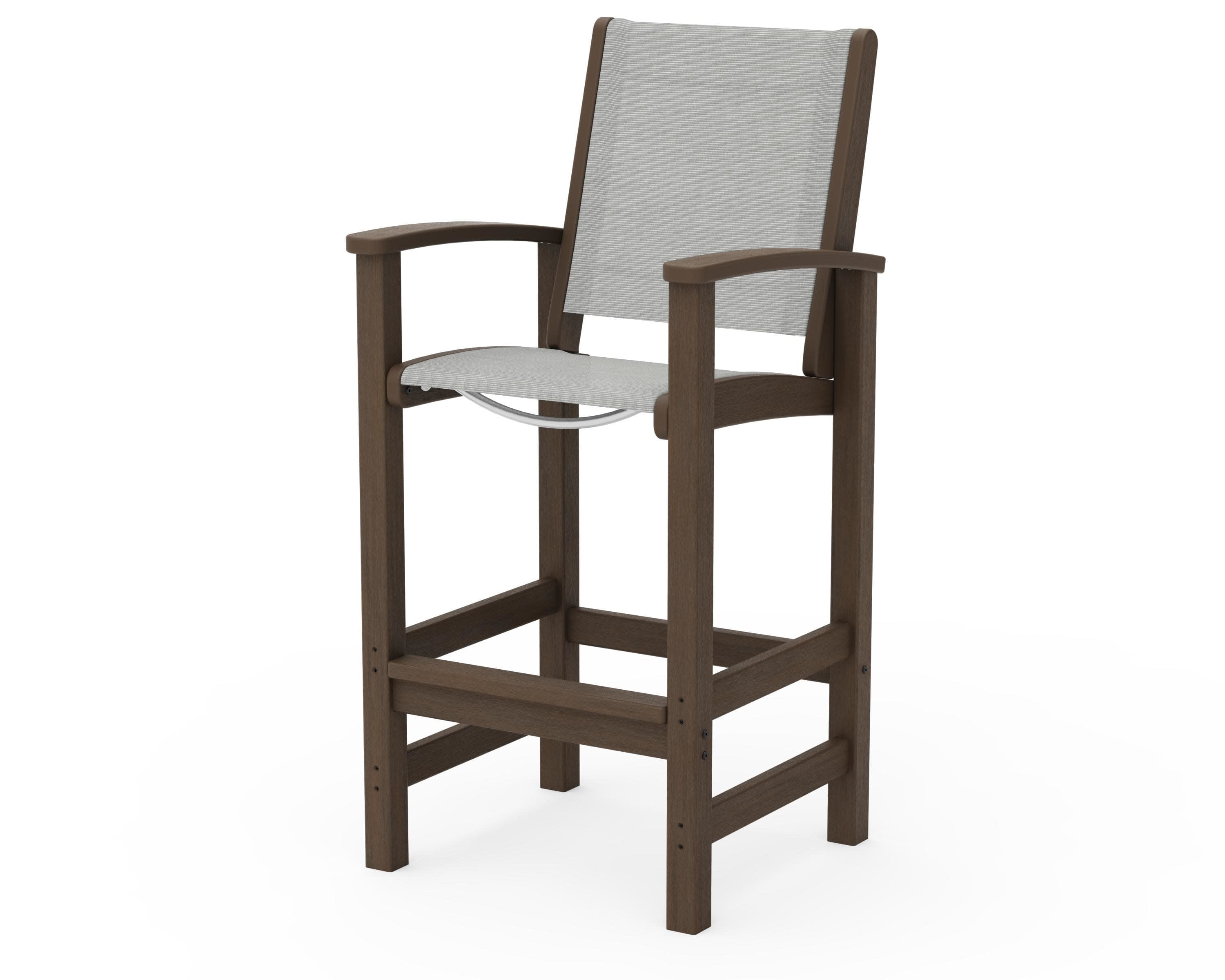 Coastal Bar Chair in Kona / Metallic Sling
