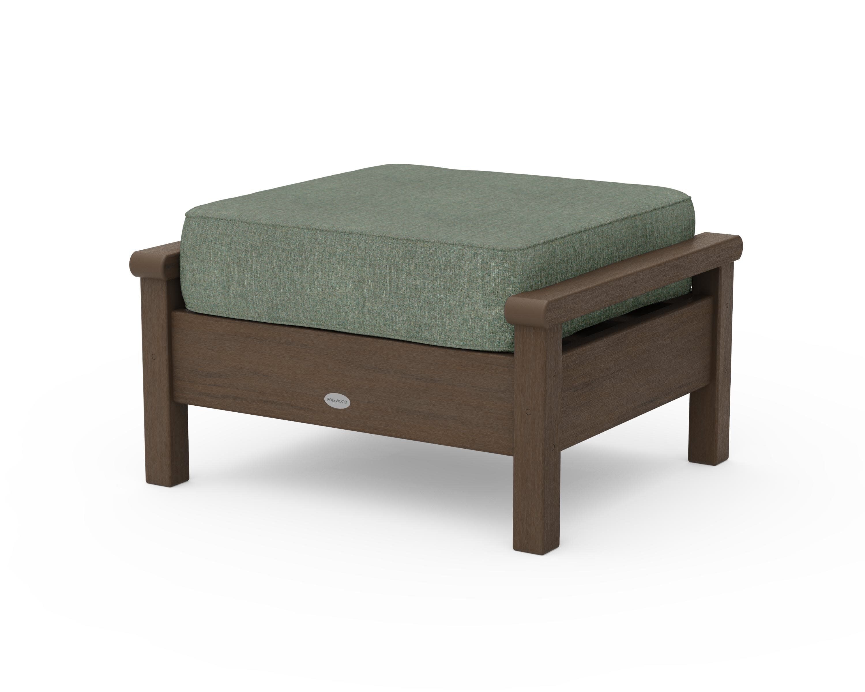 Harbour Deep Seating Ottoman in Kona / Cast Sage