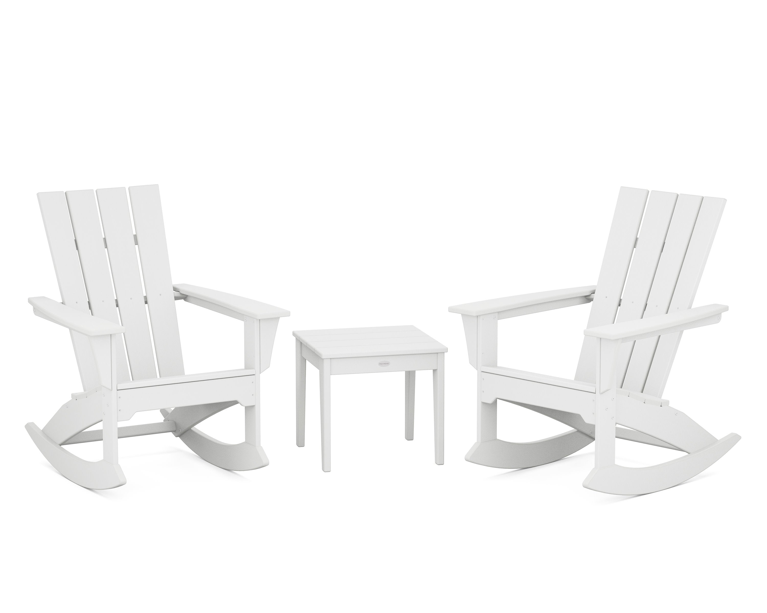Quattro 3-Piece Rocker Set in White