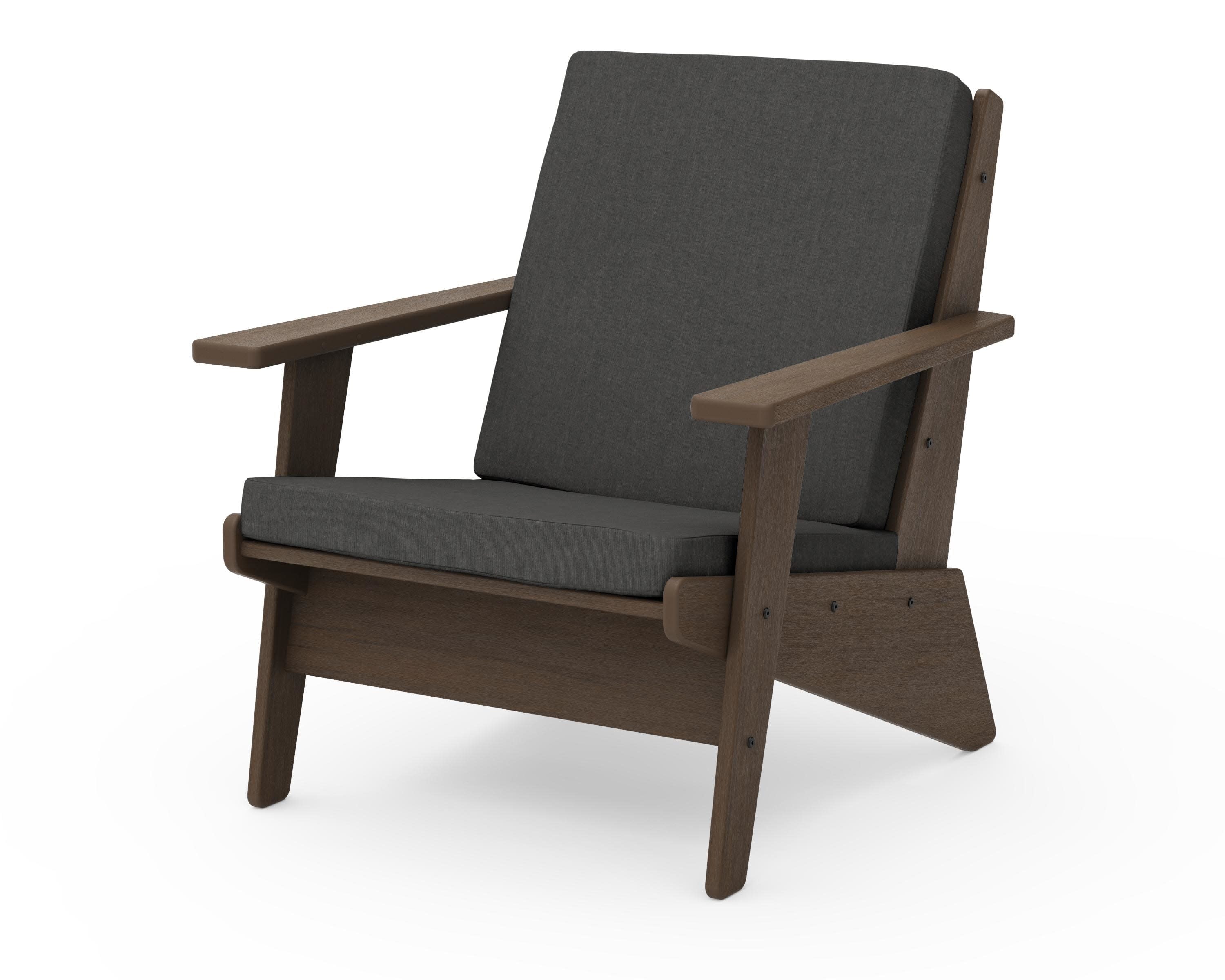 Riviera Modern Lounge Chair in Kona / Spectrum Carbon