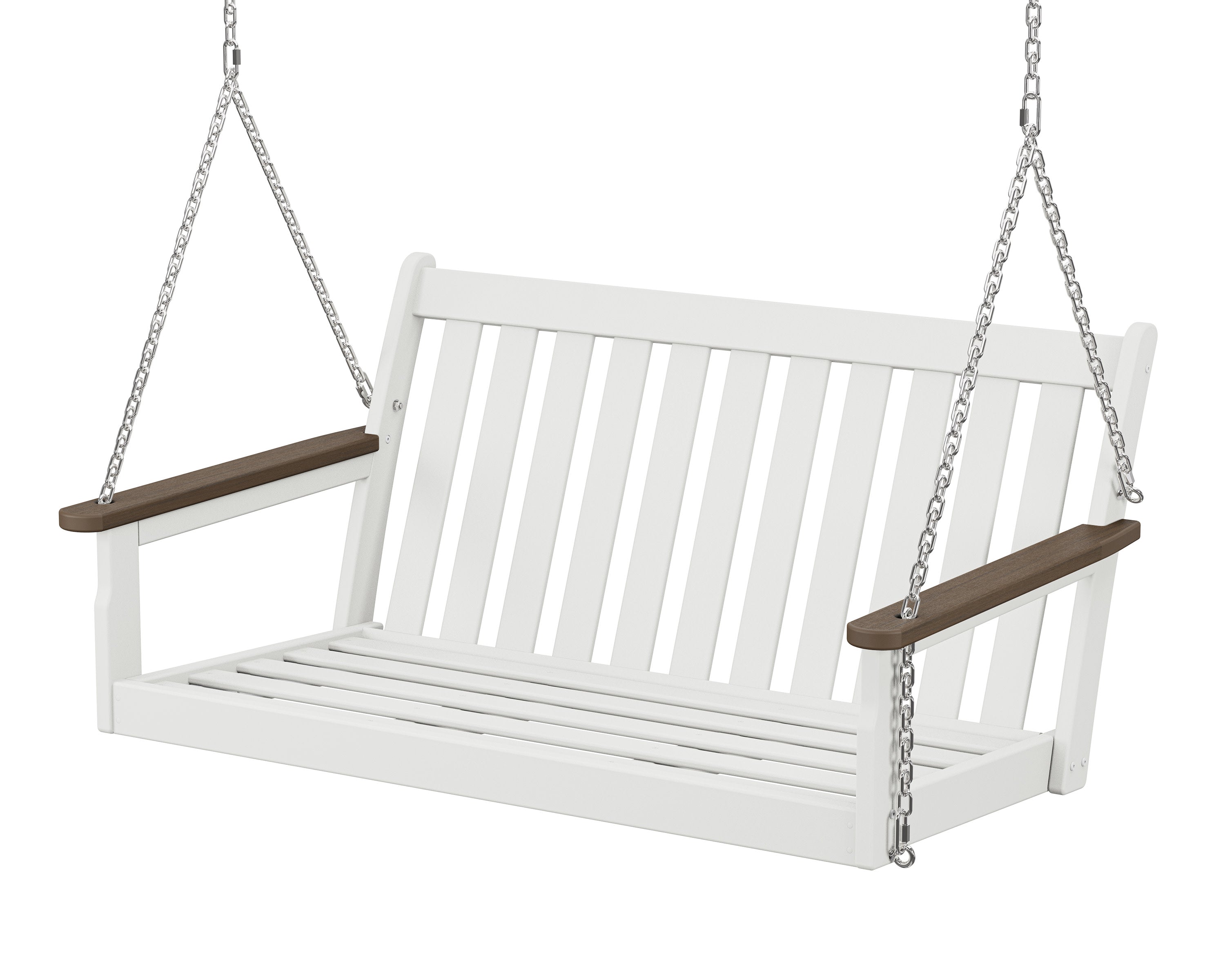 Vineyard Deep Seating Swing Frame in White / Kona