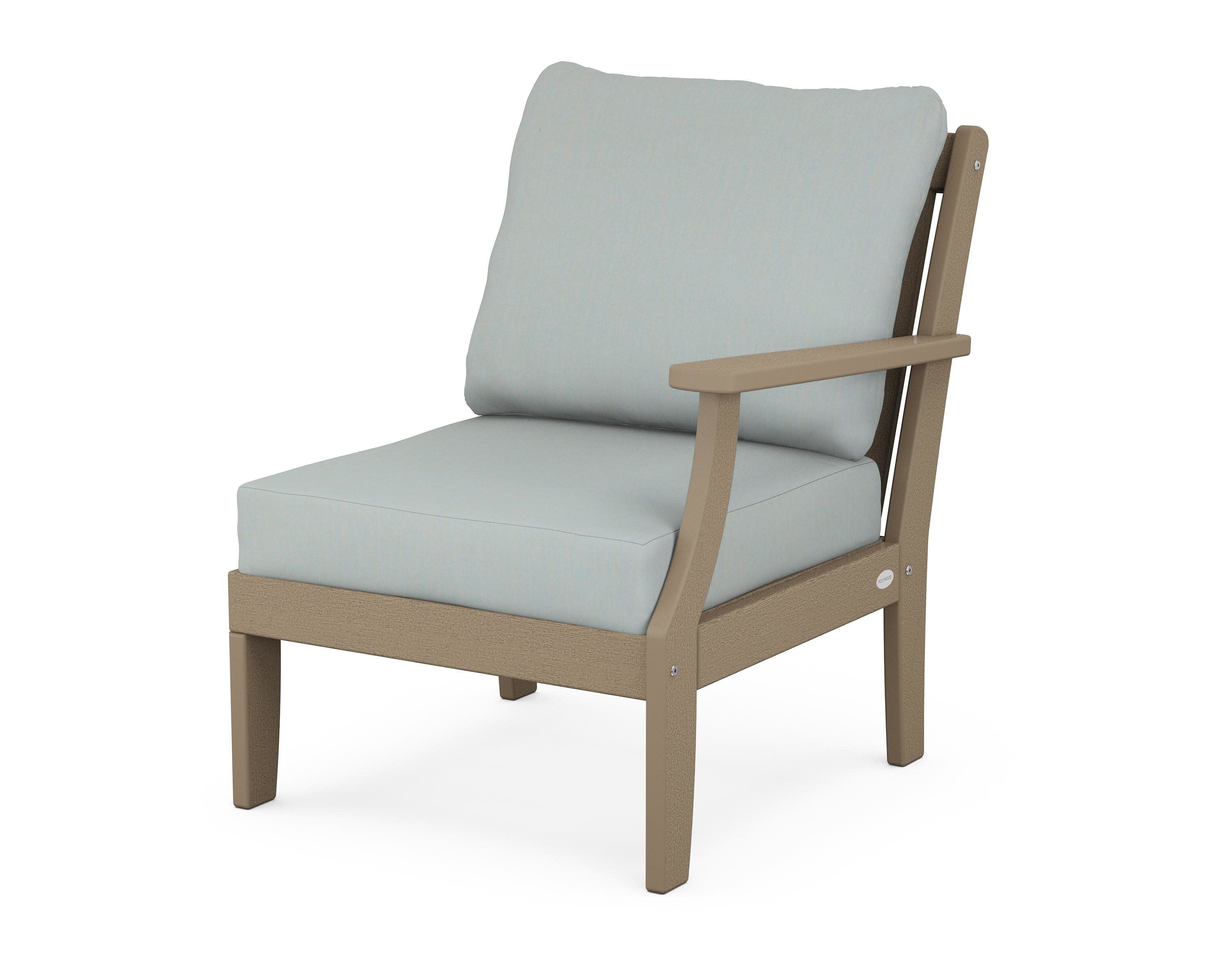 Braxton Modular Right Arm Chair in Vintage Sahara / Spa