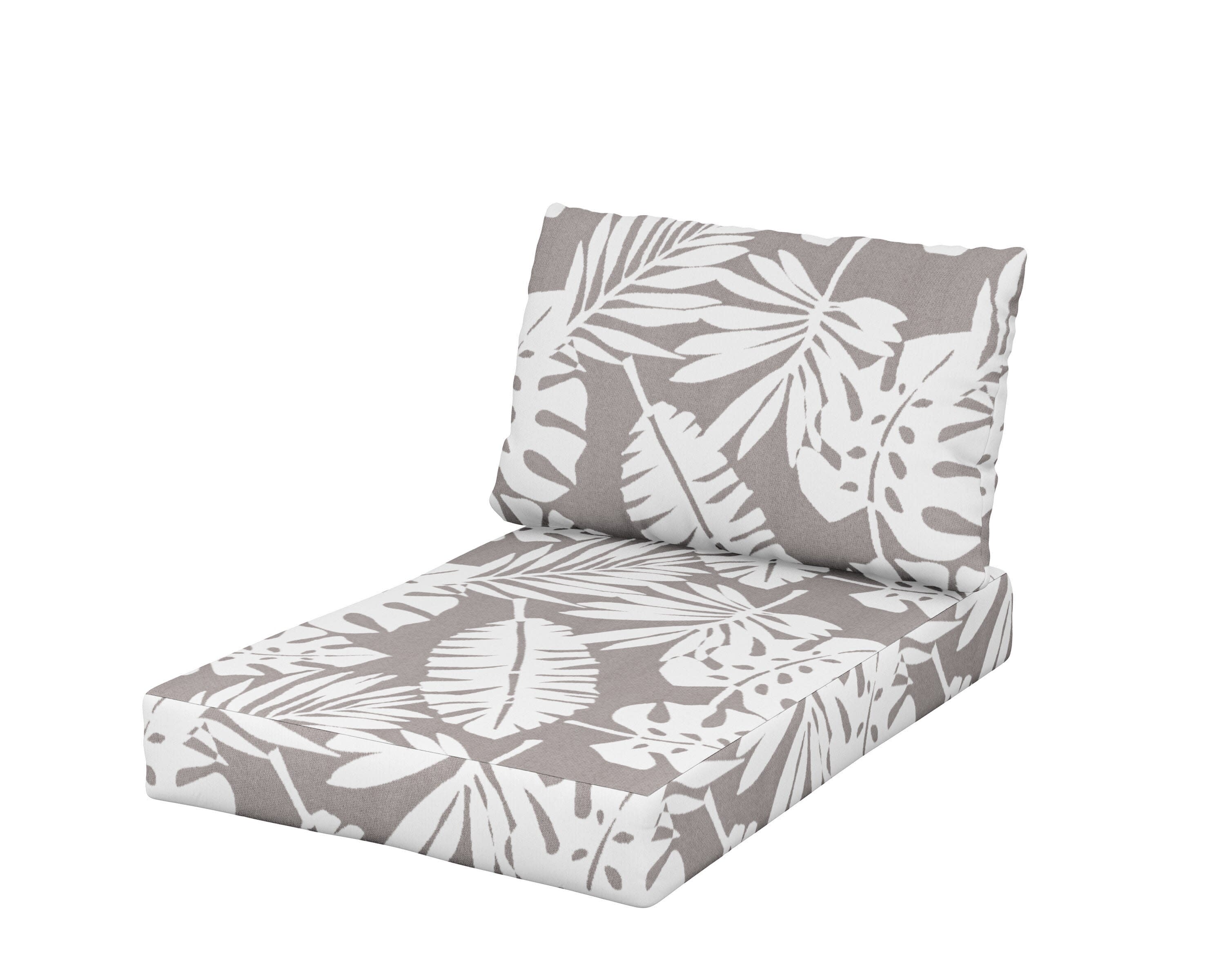 Daybed Swing Seat/Back Cushion in Leaf Grey Mist