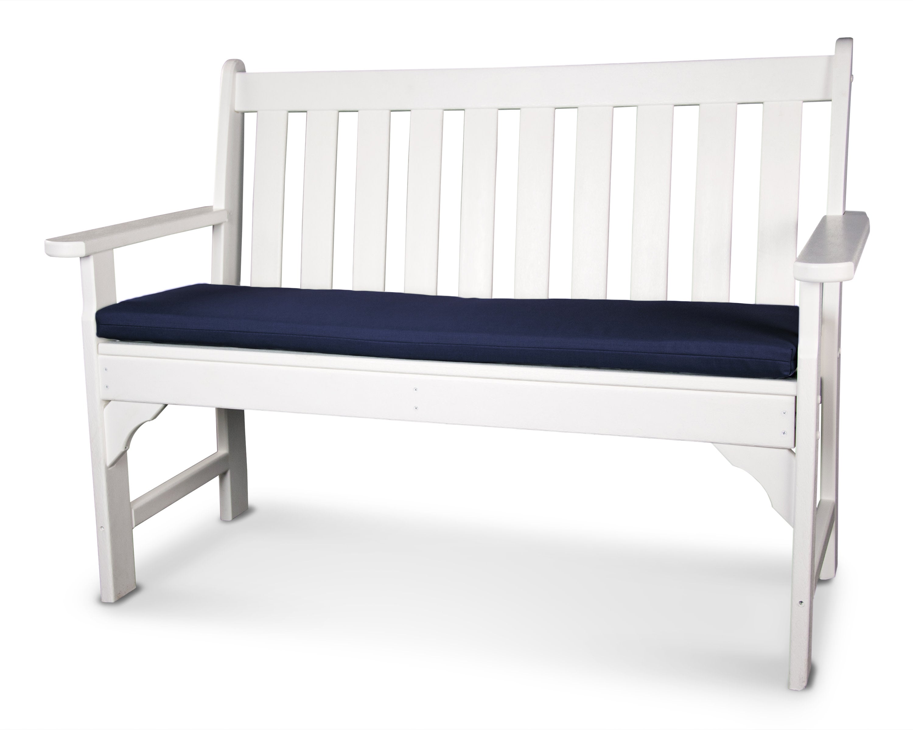Ateeva 43" x 14" Outdoor Bench and Swing Seat Cushion by POLYWOOD in Navy