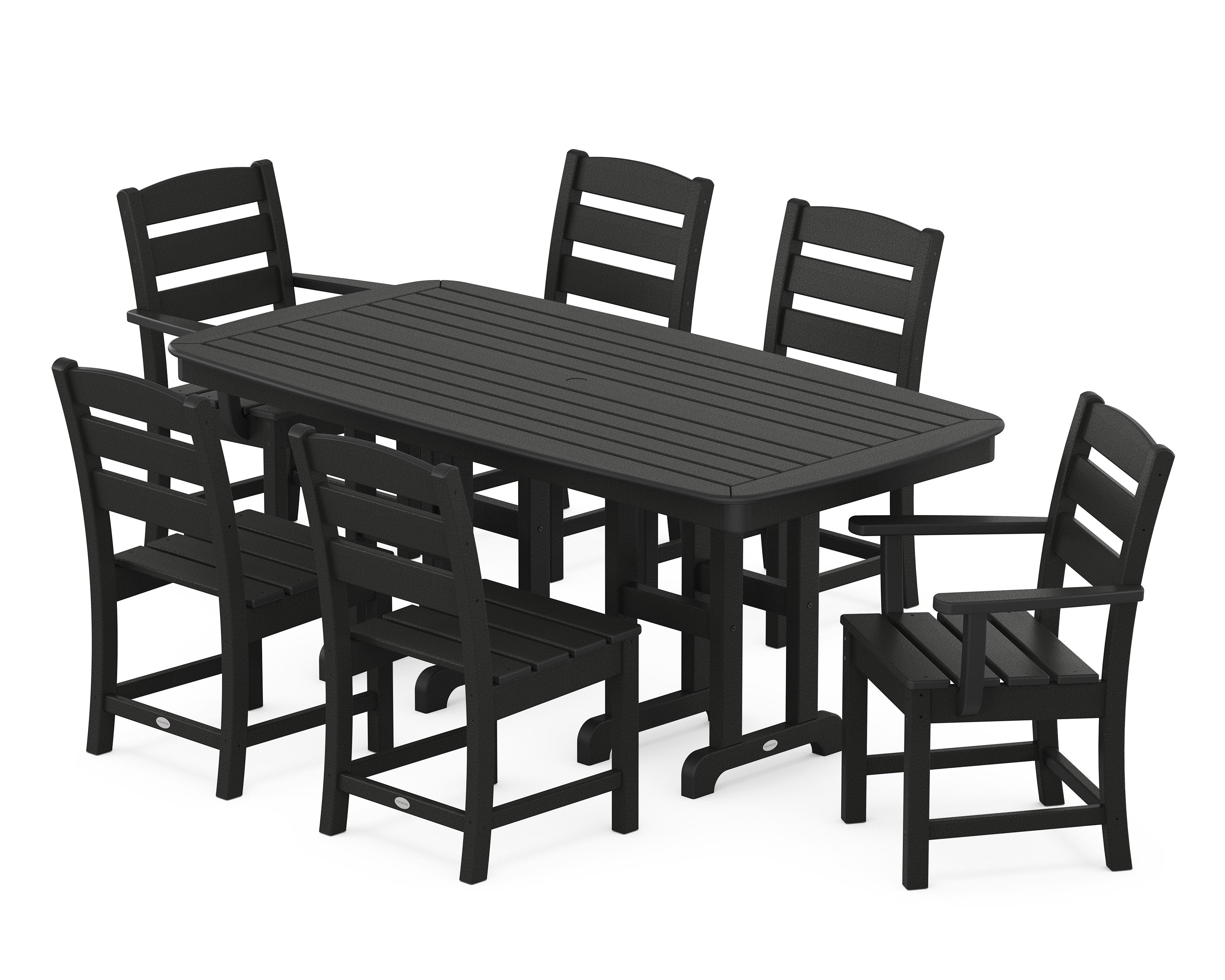Lakeside 7-Piece Dining Set in Black
