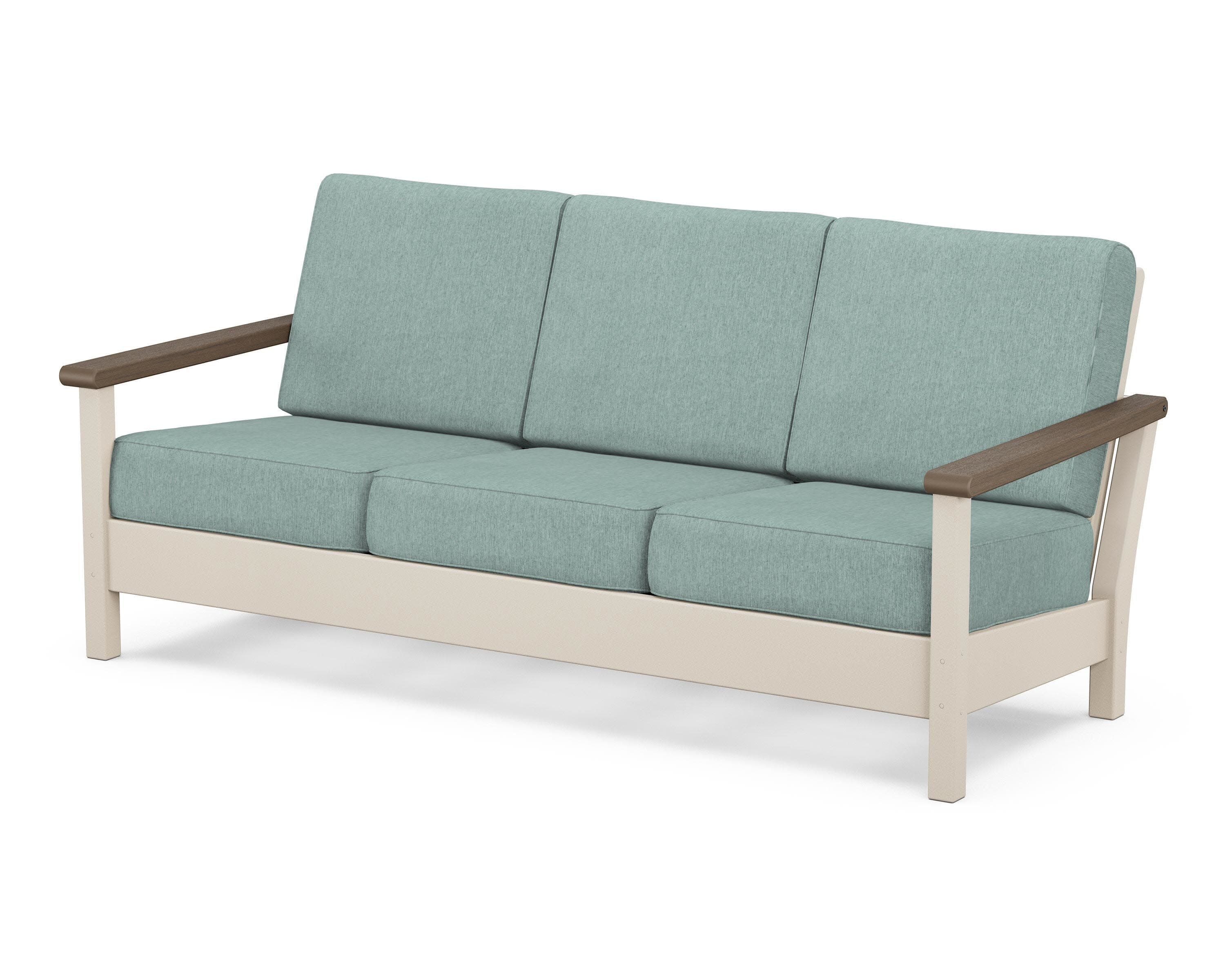 Harbour Deep Seating Sofa in Sand / Kona / Glacier Spa